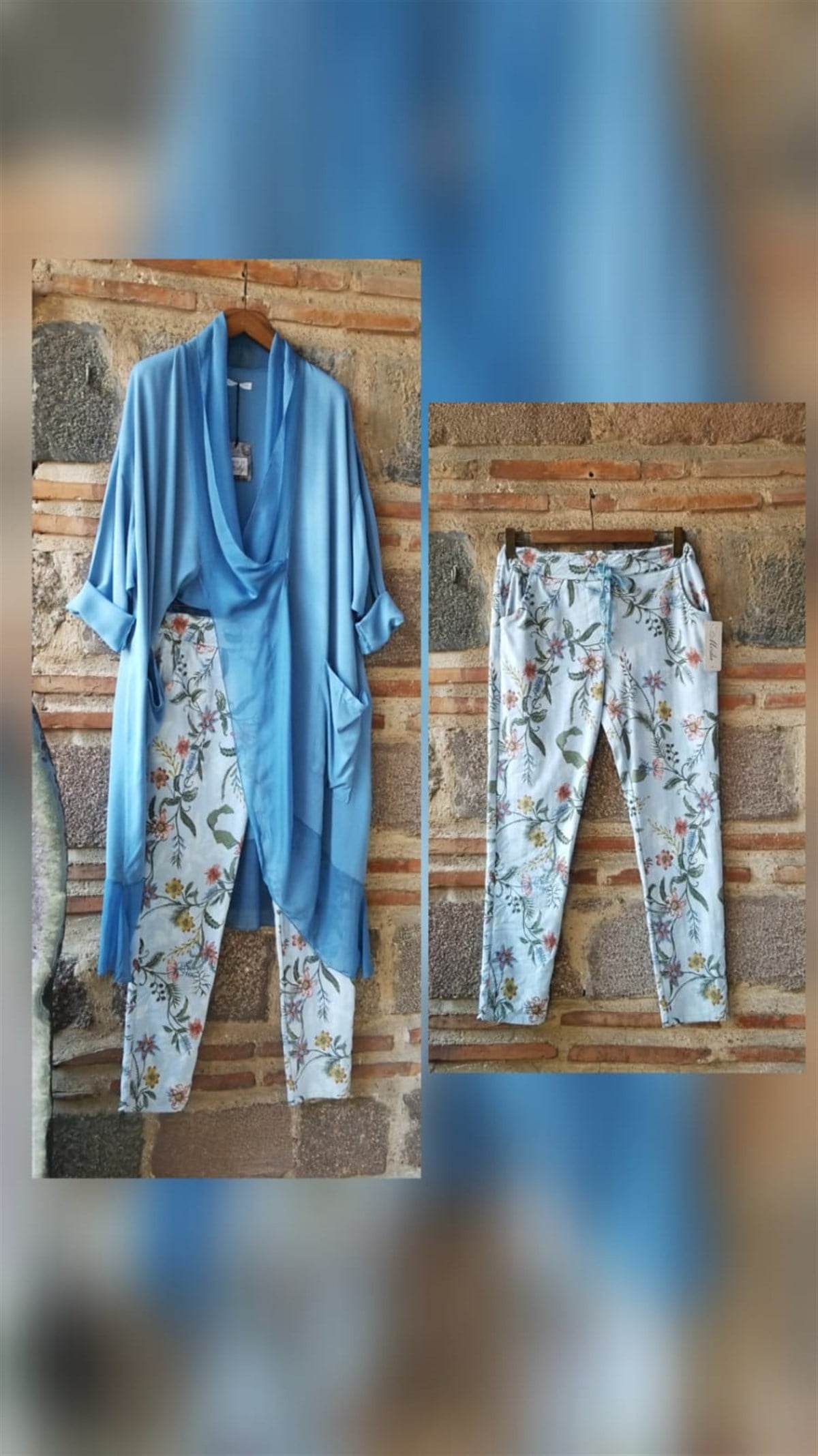 Mavi İtalyan Pantolon Elastik Bir Yapıya Sahip