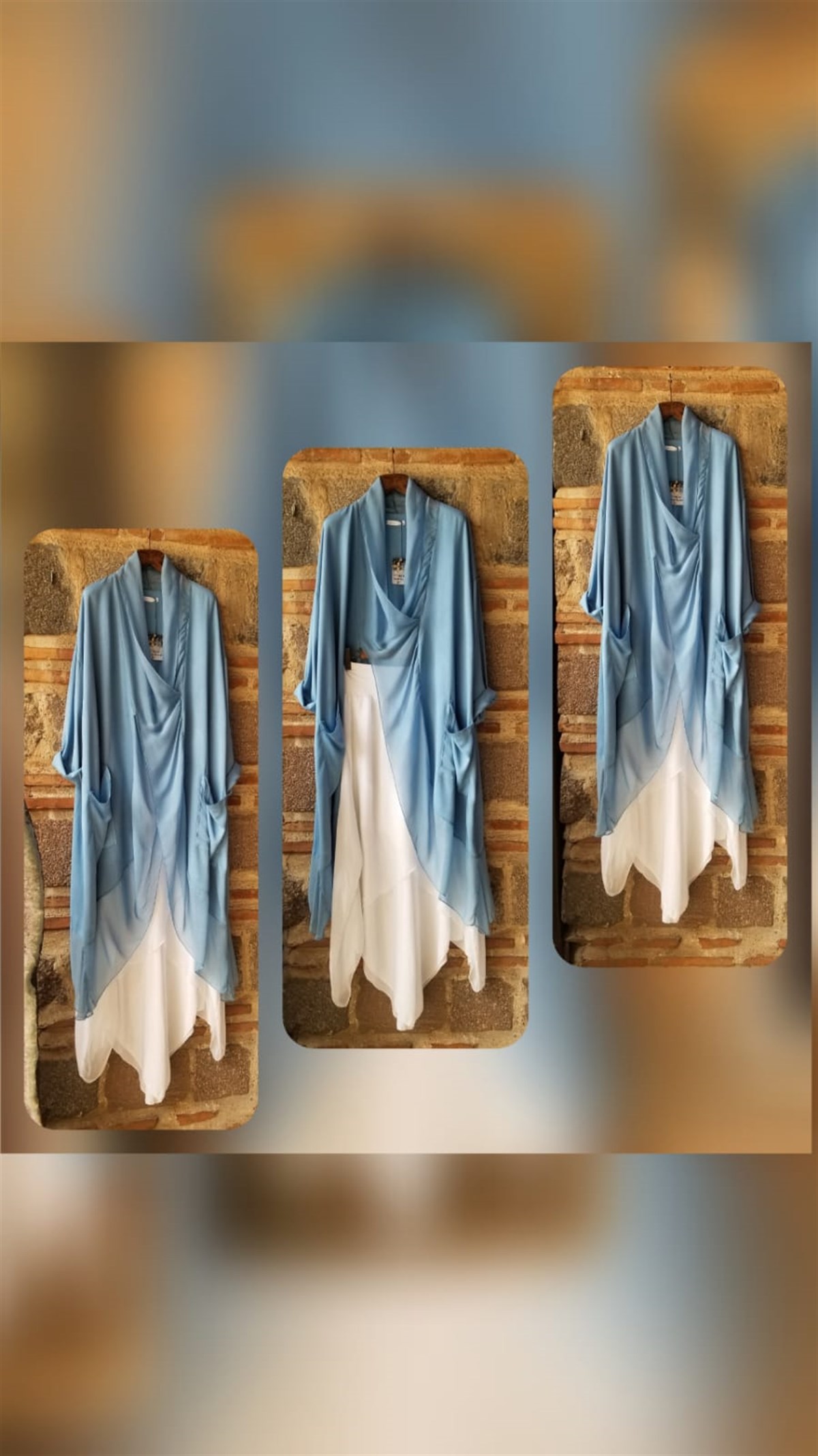 Mavi Venüs Tunik (Ön Kısmı İpek )