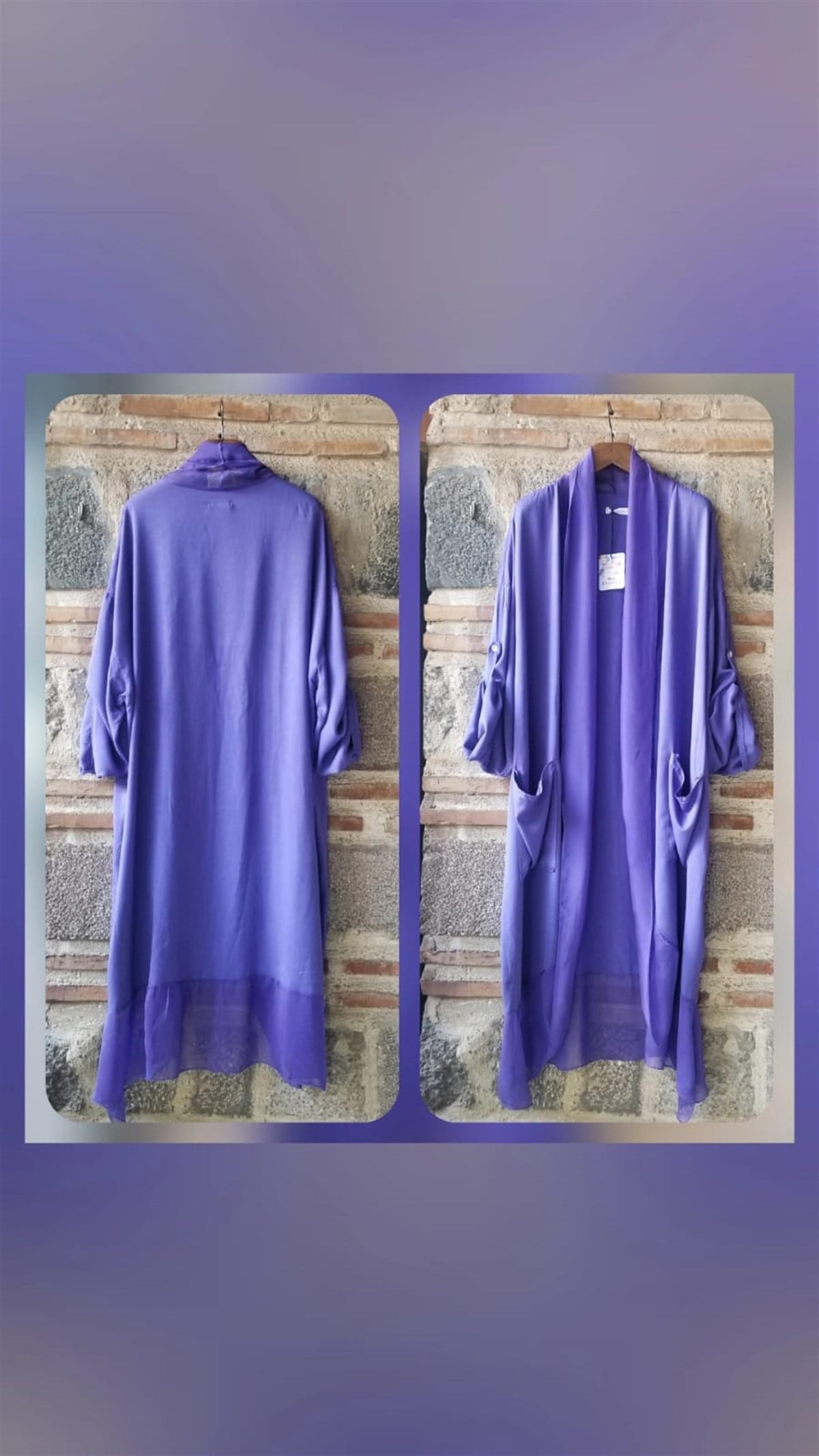 Mor Kaftan (Ön Kısmı İpek )