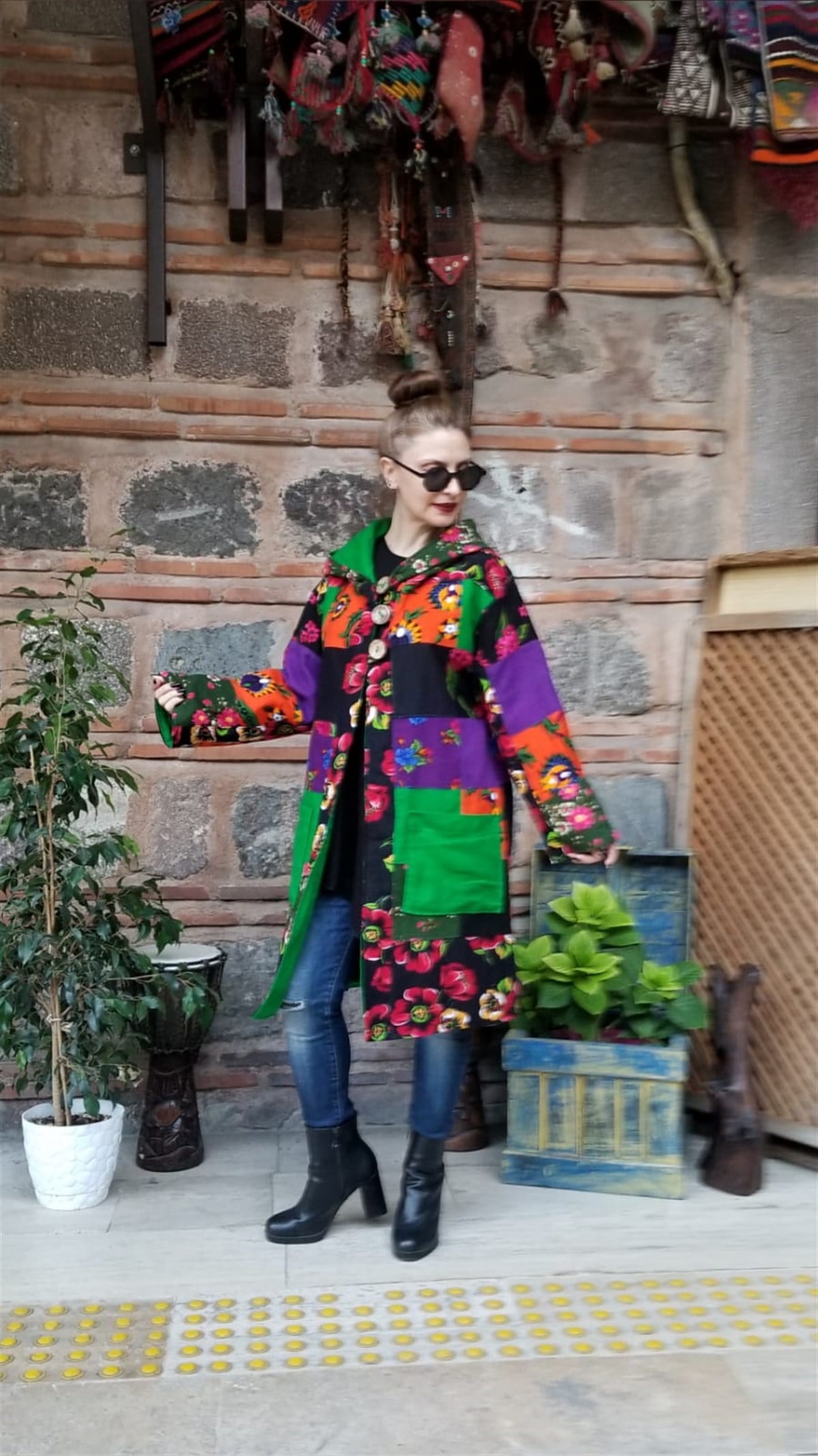 Patchwork El İşi Pazen Kaban 