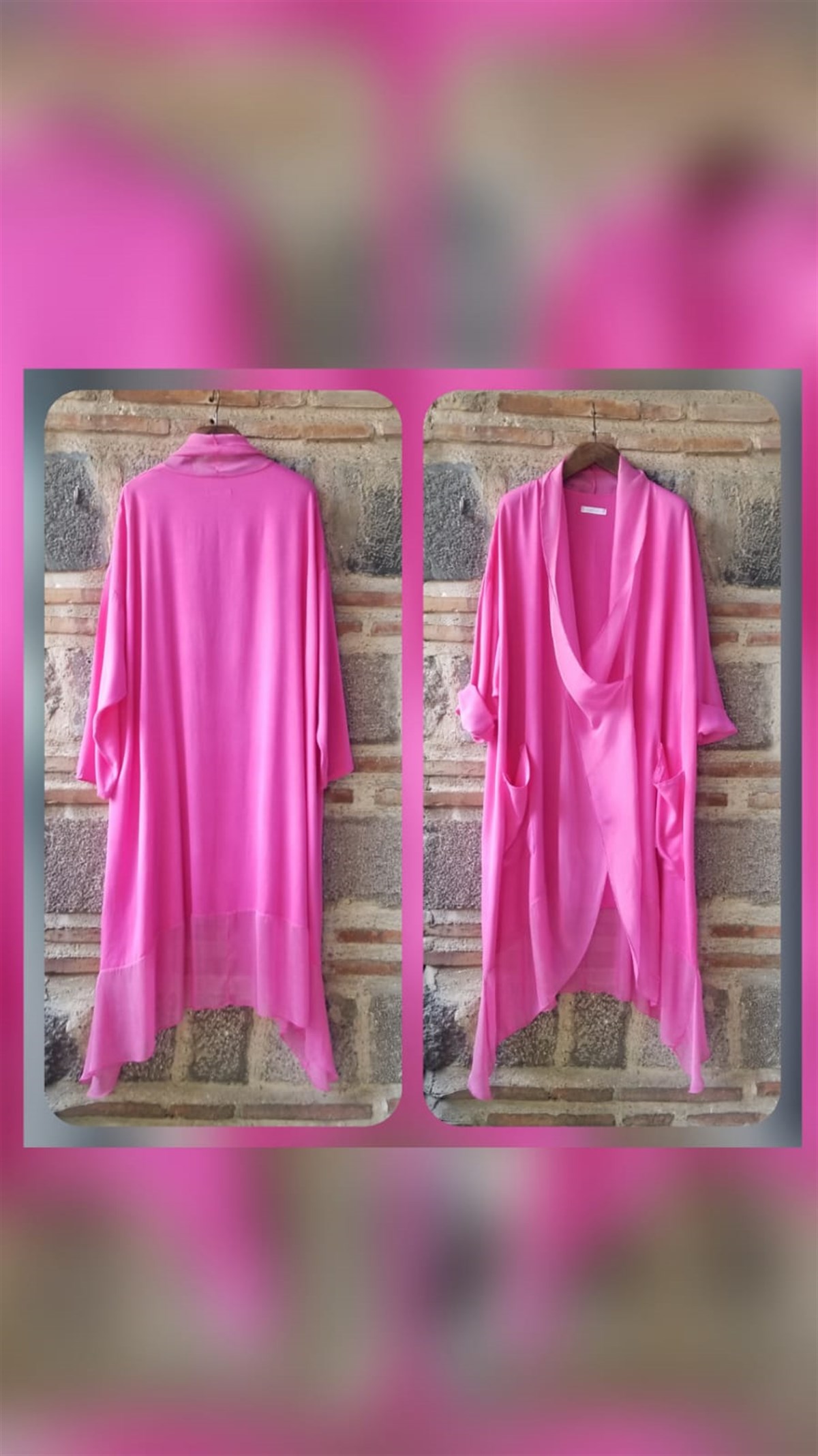 Pembe Venüs Tunik (Ön Kısmı İpek )
