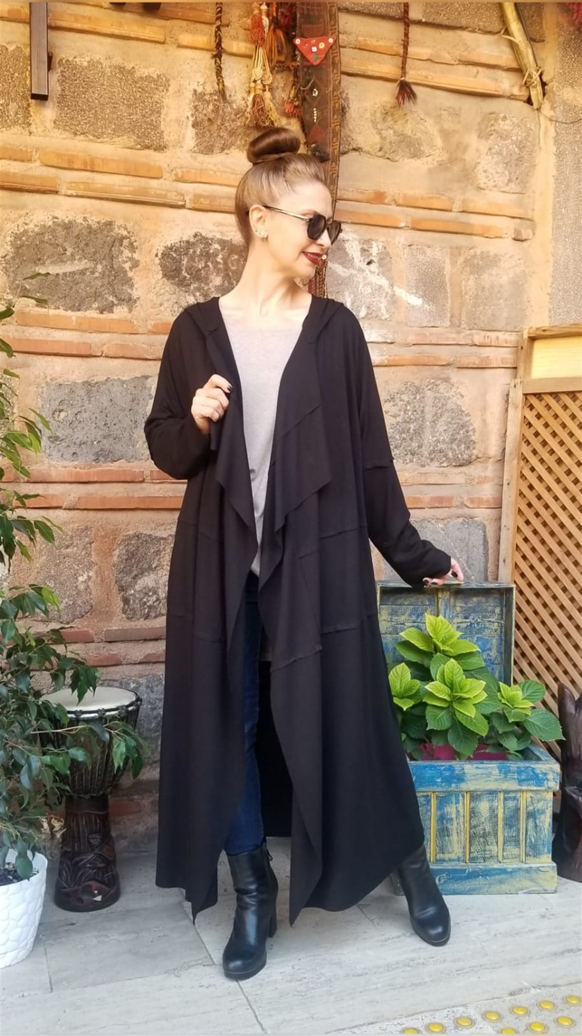 Siyah Triko Kaftan