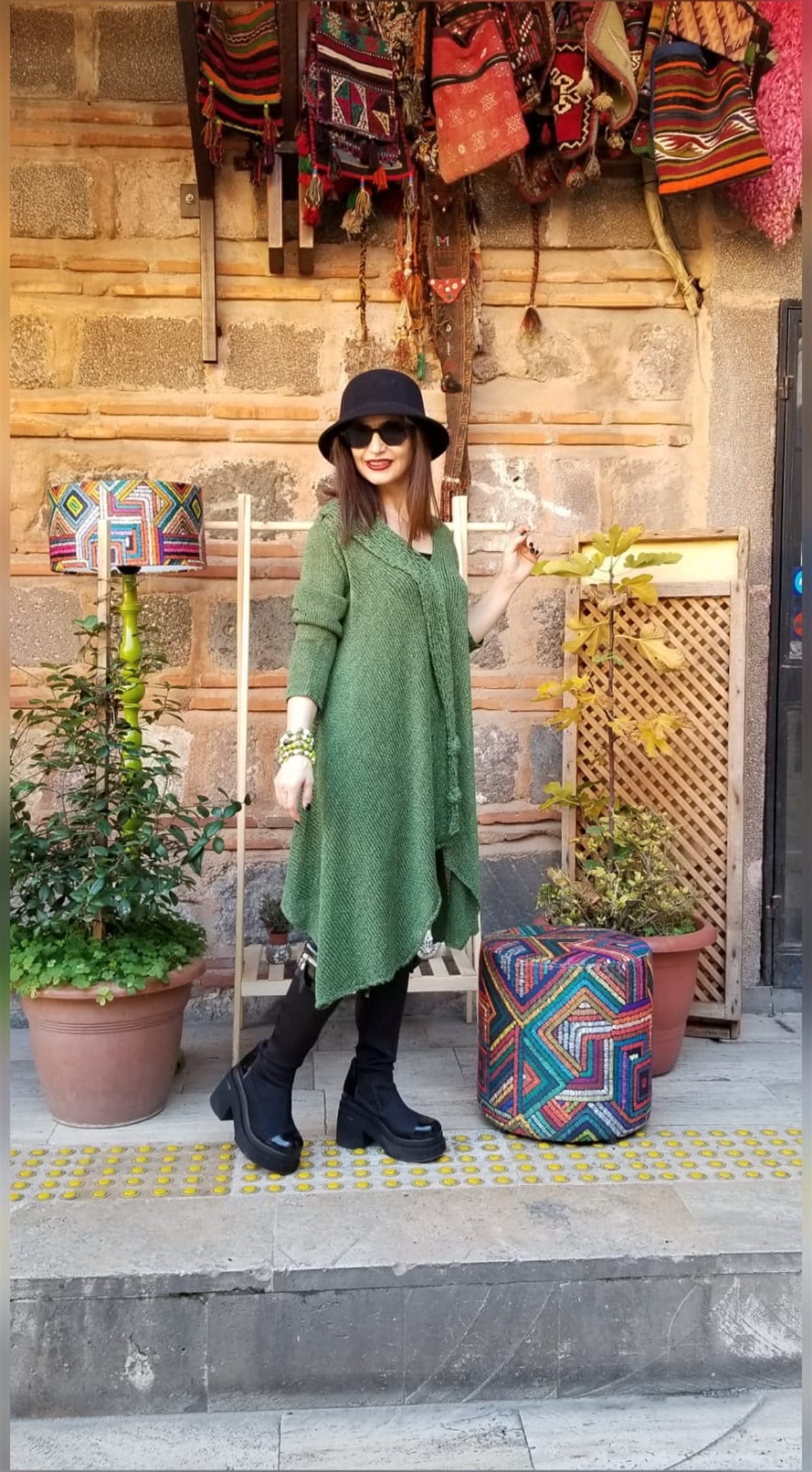 Yeşil Merserize Tunik