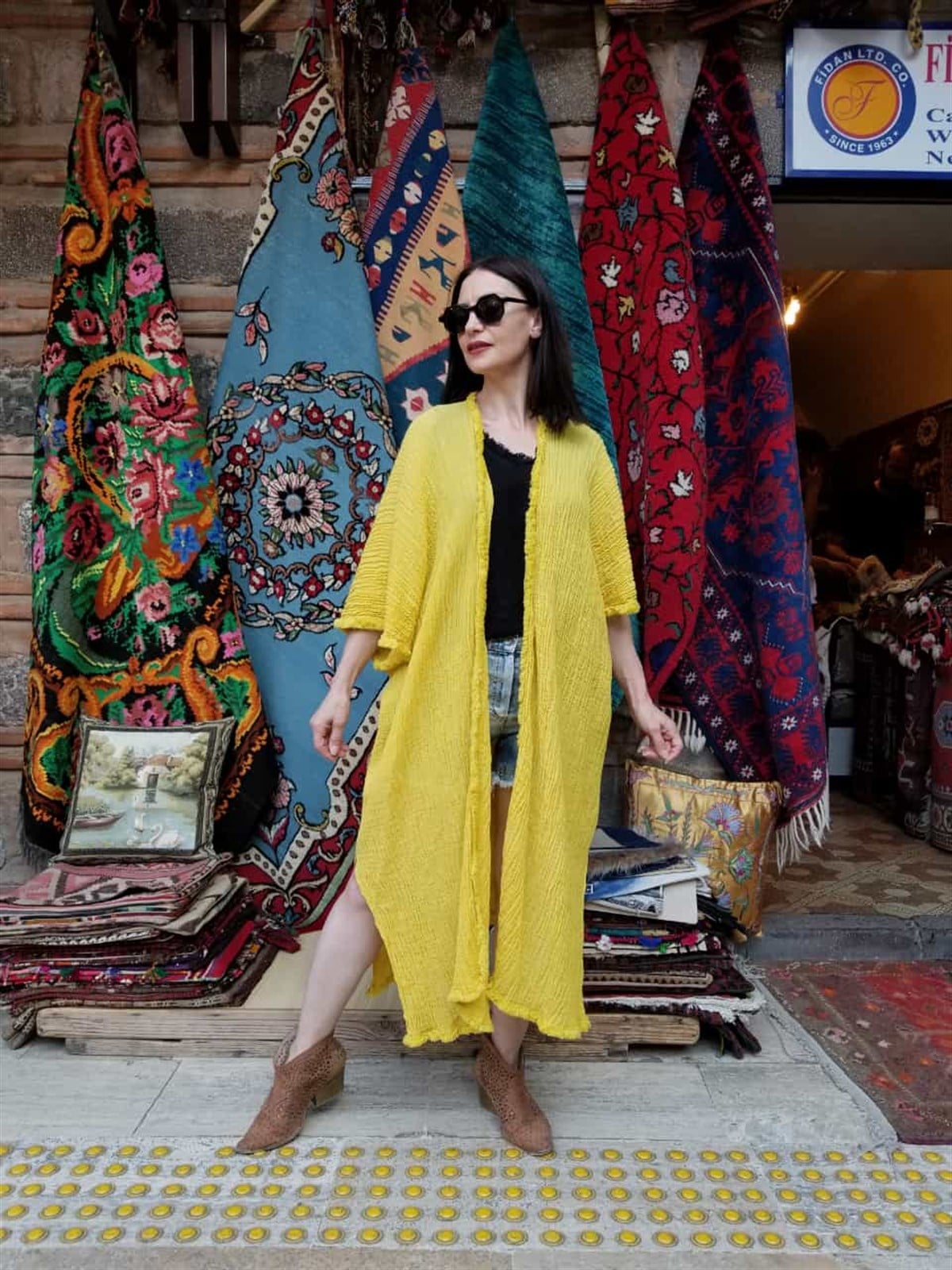 %100 Pamuklu Kumaş Kaftan