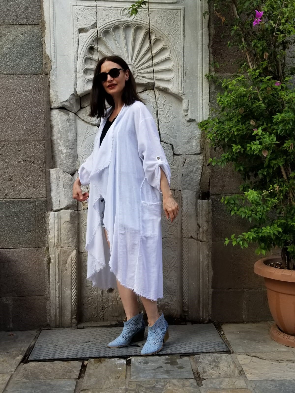 %100 Pamuklu Kumaş Kaftan