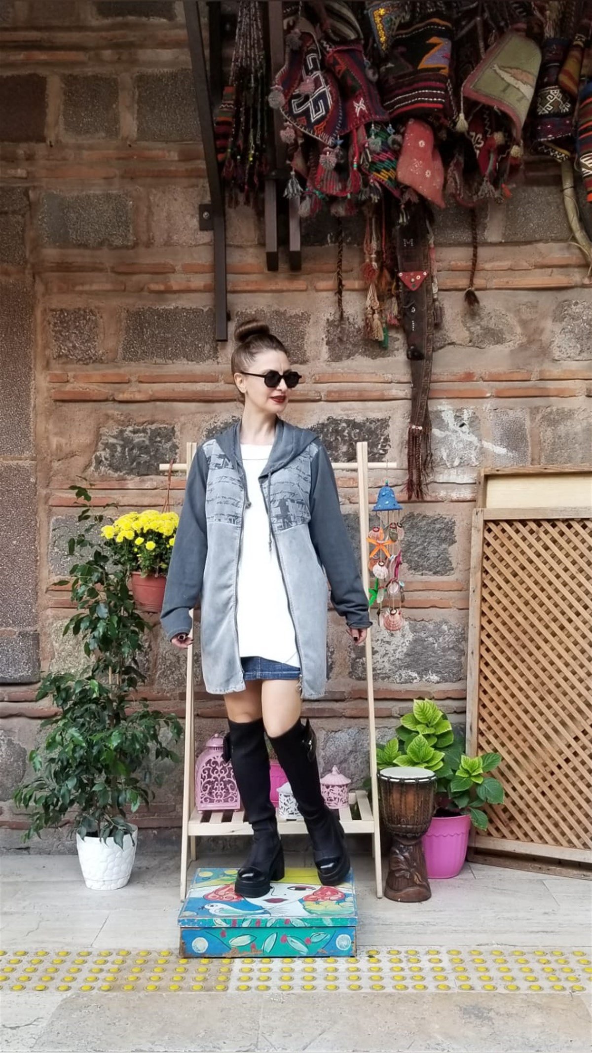 Antrasit Kapışonlu Ceket