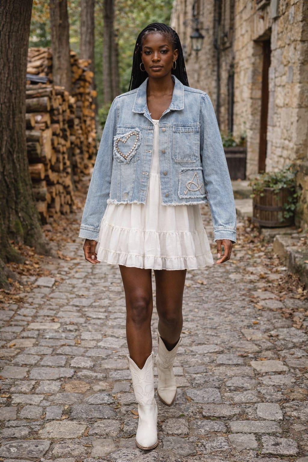 Arka kısımda taş işlemeli kalp & love detay eskitme efektli açık mavi denim kısa ve modern kesim rahat kalıp