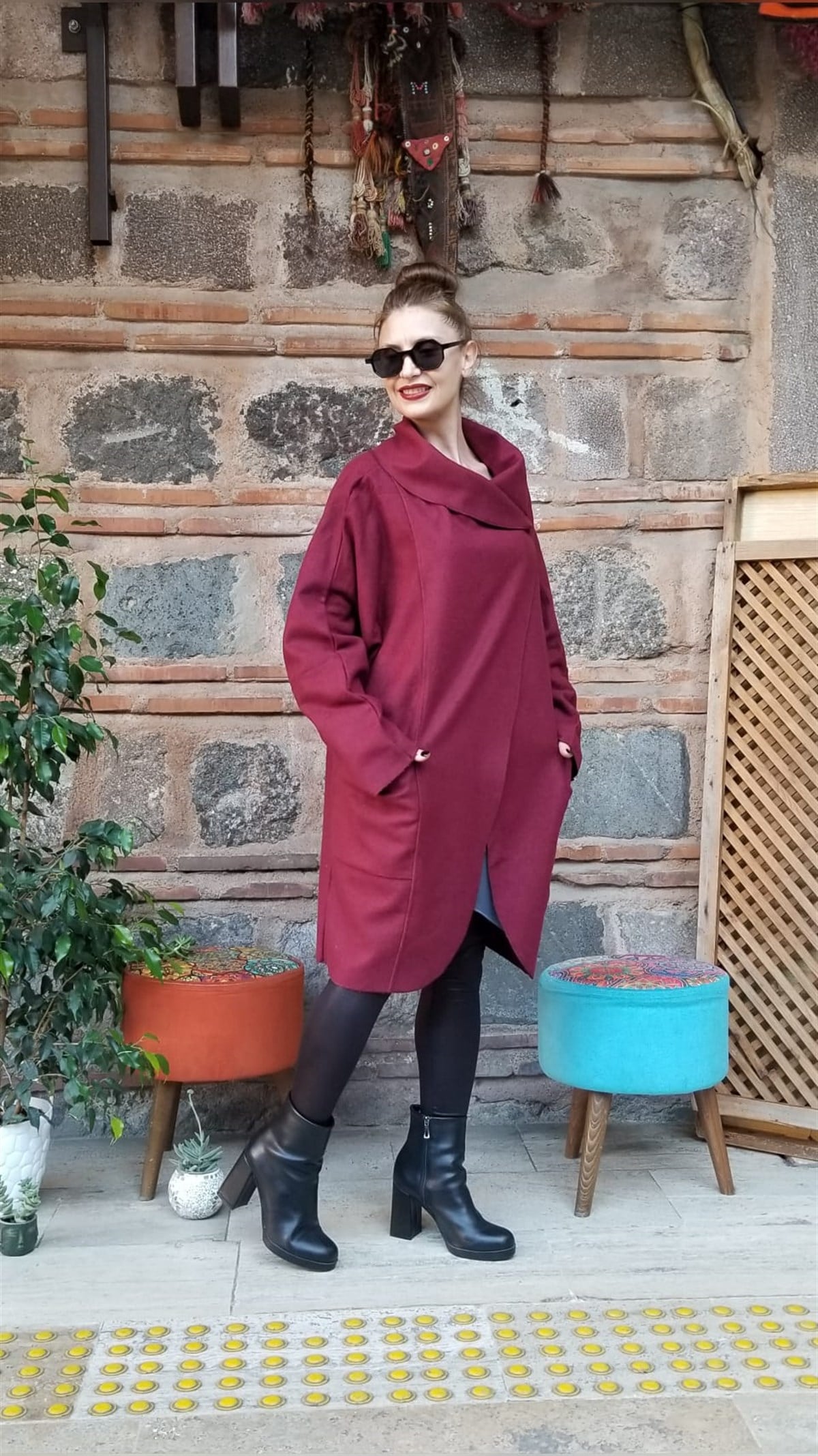 Bordo Keçe Kaban 