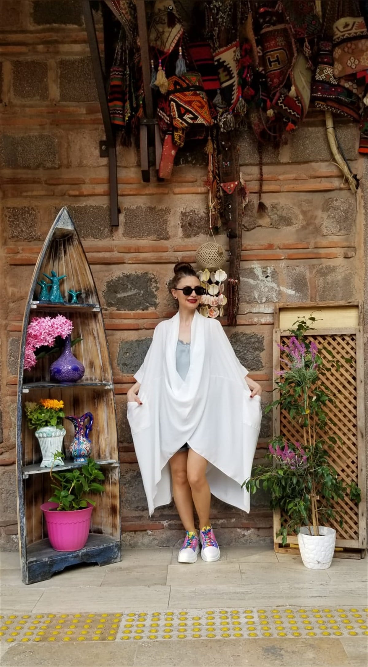 Ekru Önden Cepli Venüs Tunik