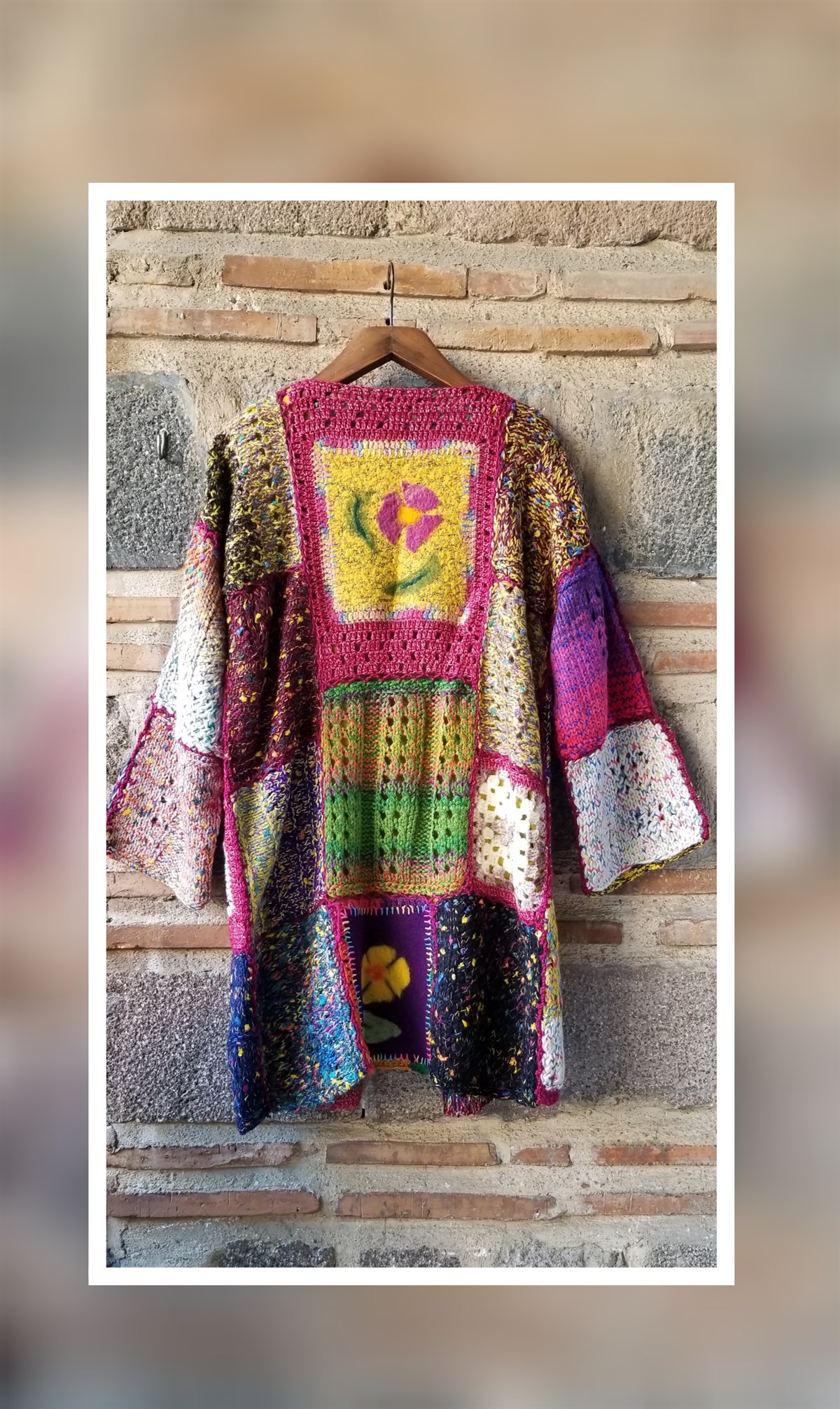 El İşi Hırka Keçe Detaylı