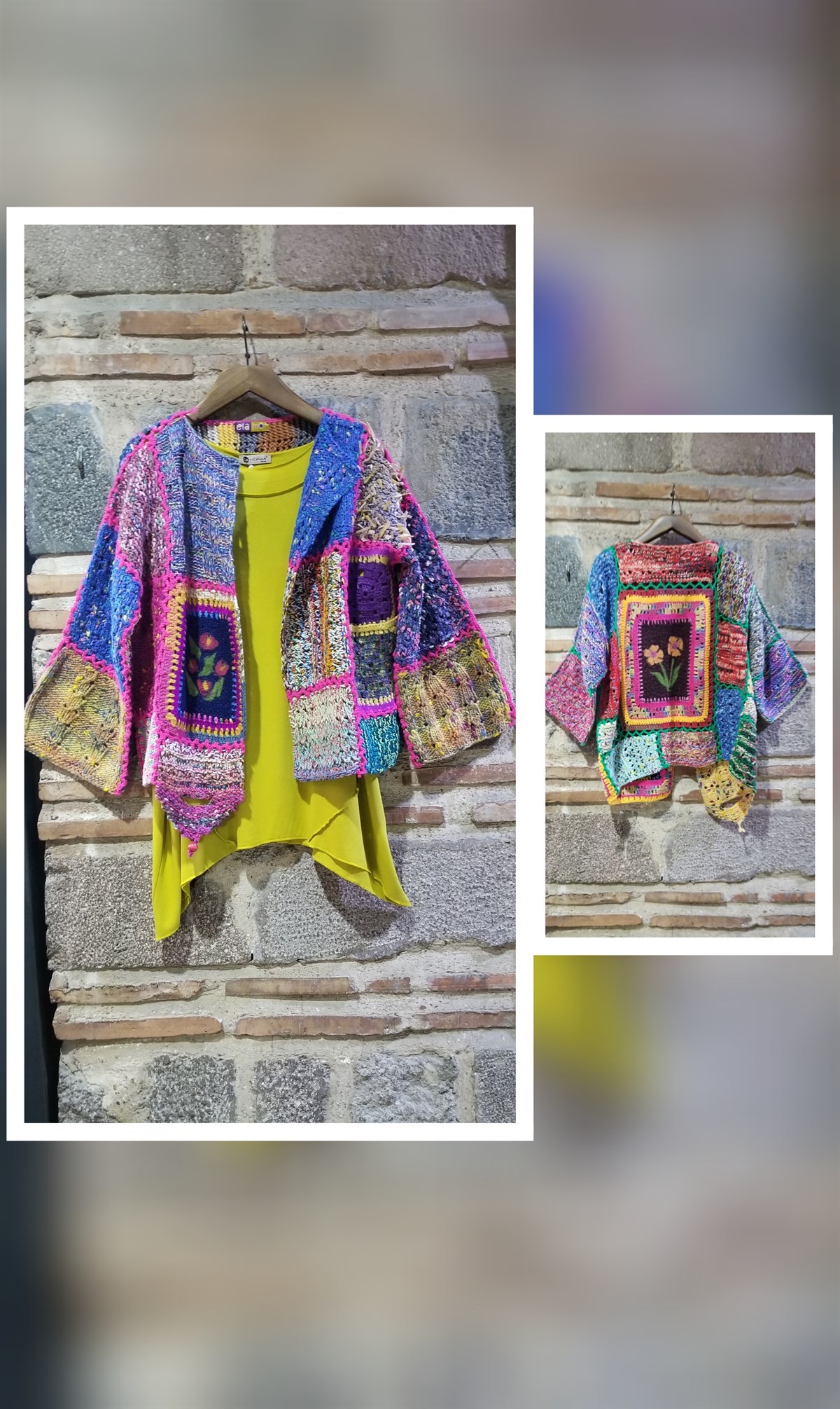 El İşi Hırka Keçe Detaylı