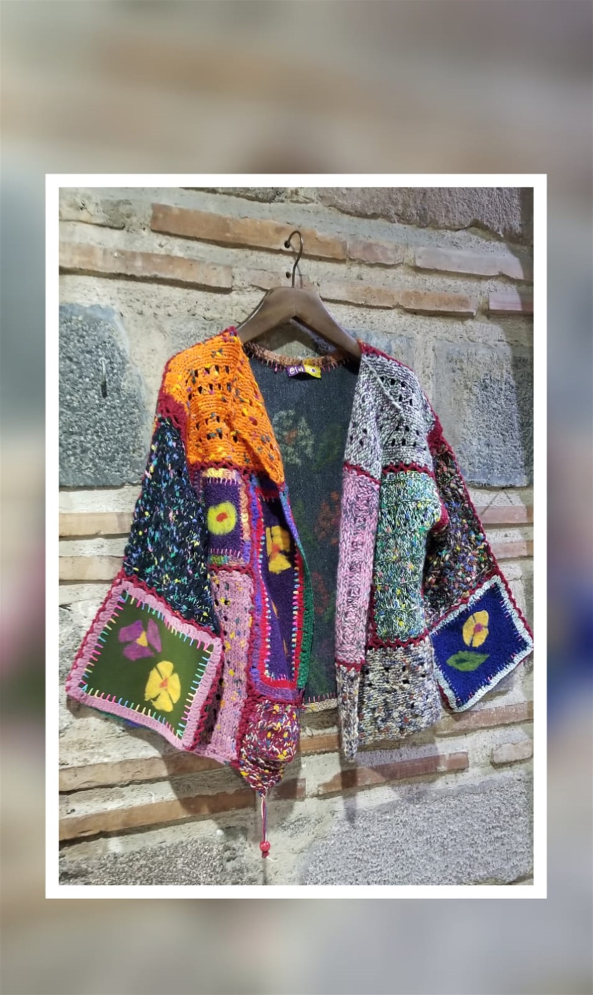 El İşi Hırka Keçe Detaylı