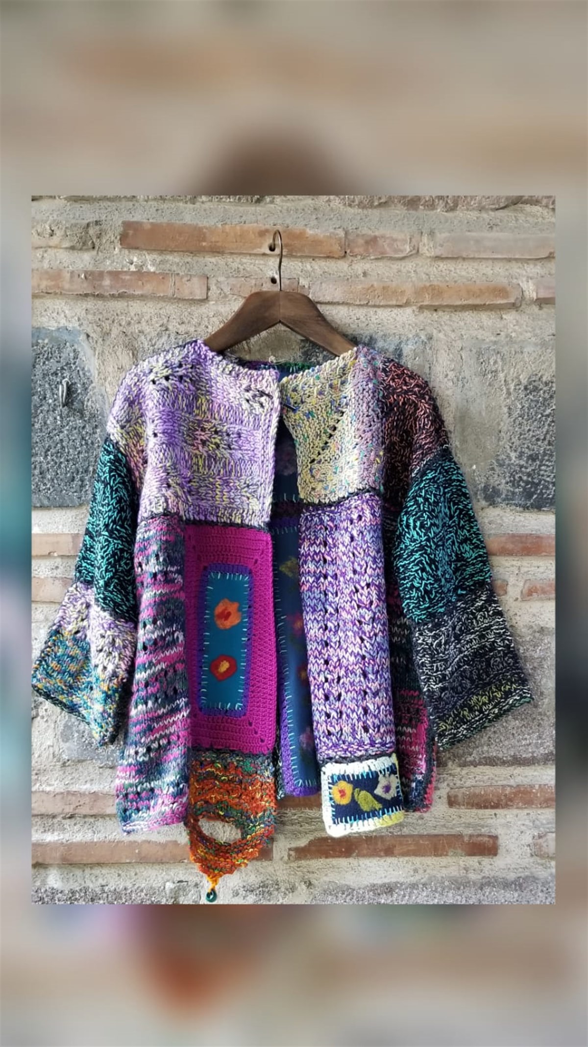 El İşi Keçe Detaylı Hırka 