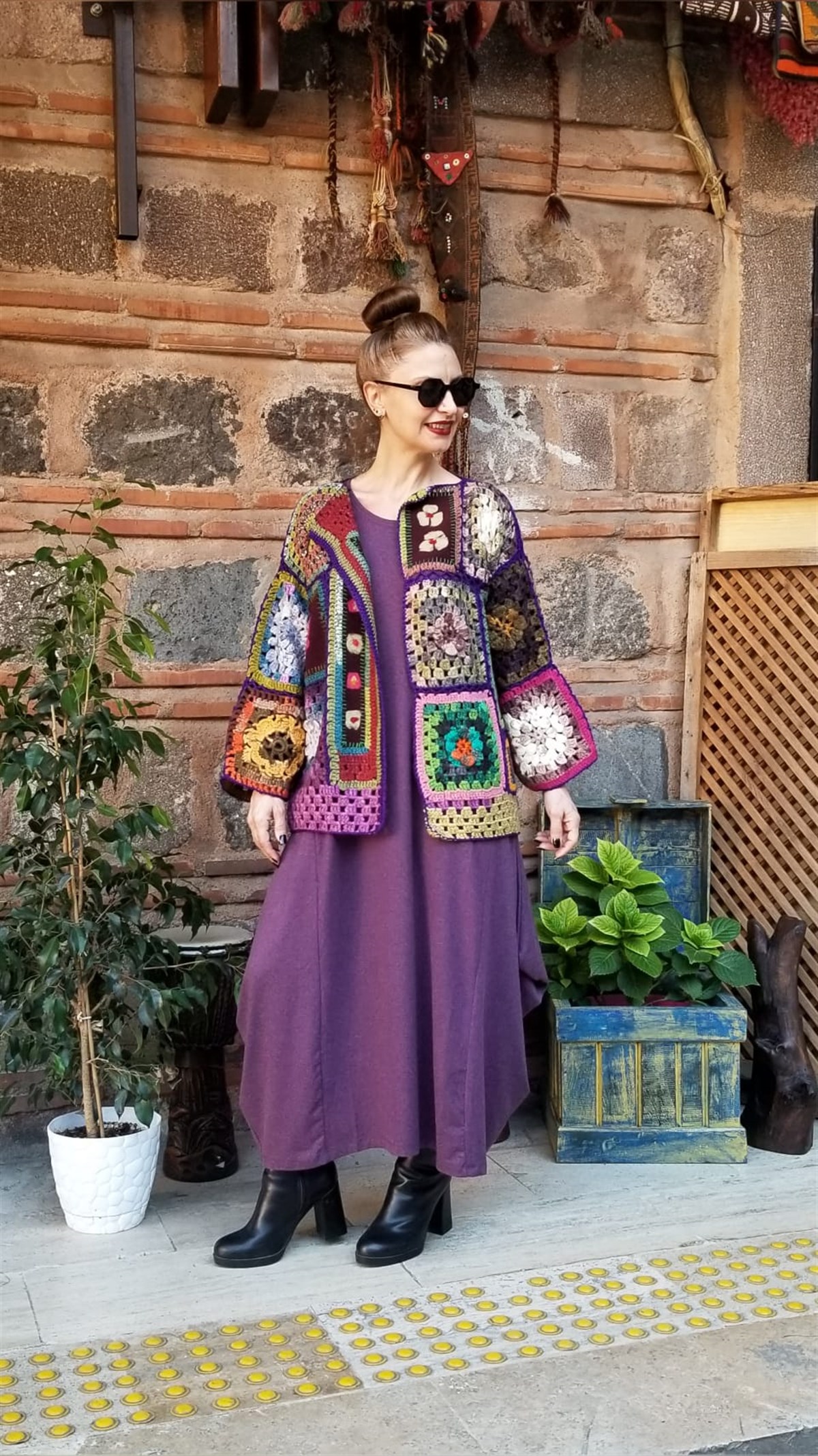 El İşi Keçe Detaylı Hırka