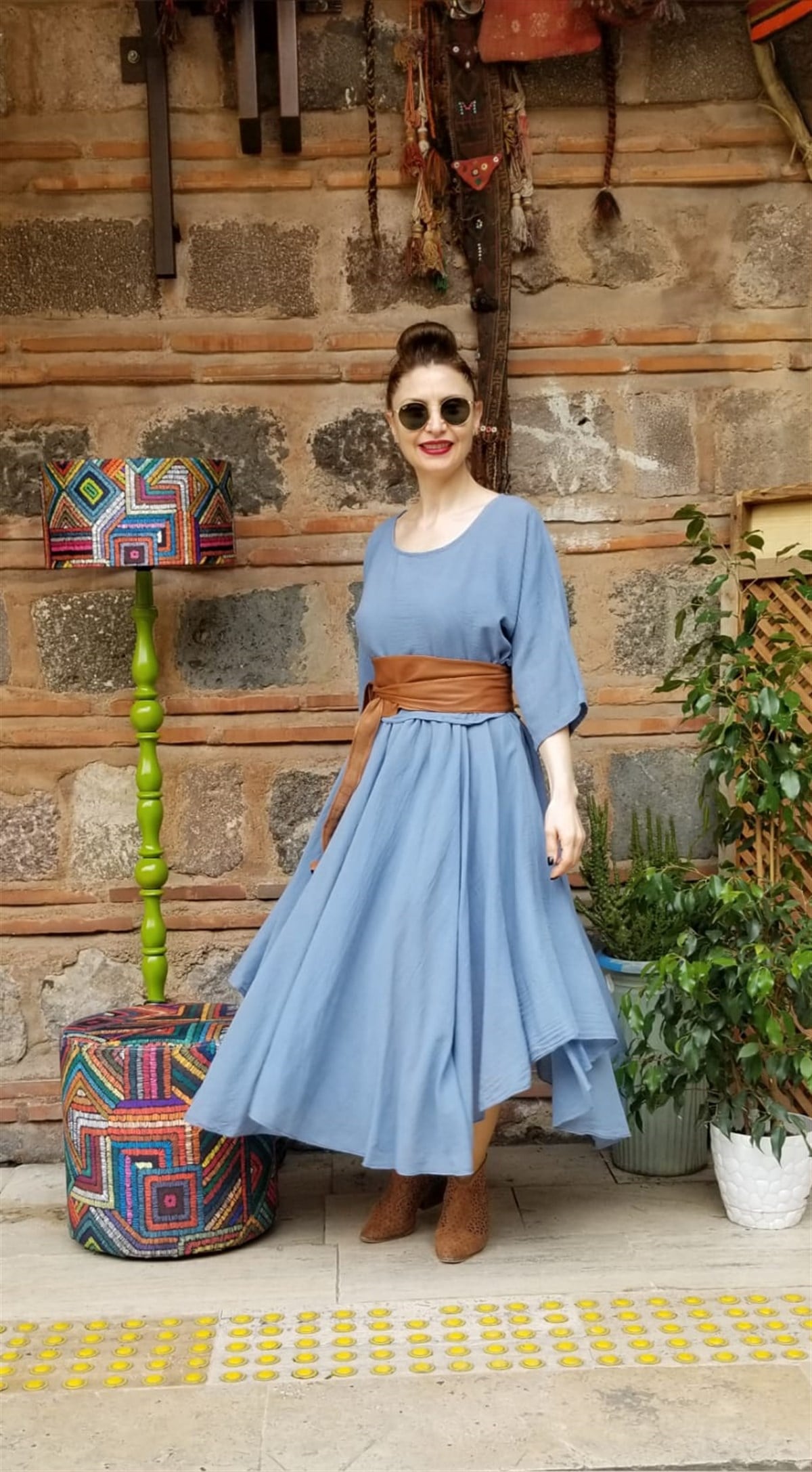 Salaş İtalyan Asimetrik Elbise