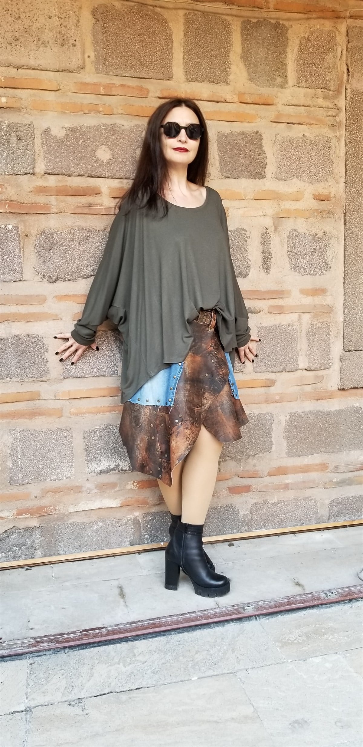 Haki Bluz (Triko Kumaş)