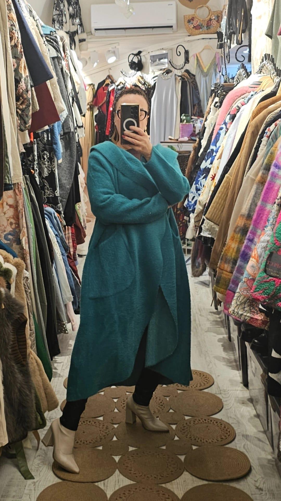 İtalyan Angora Kumaş kaban standart beden