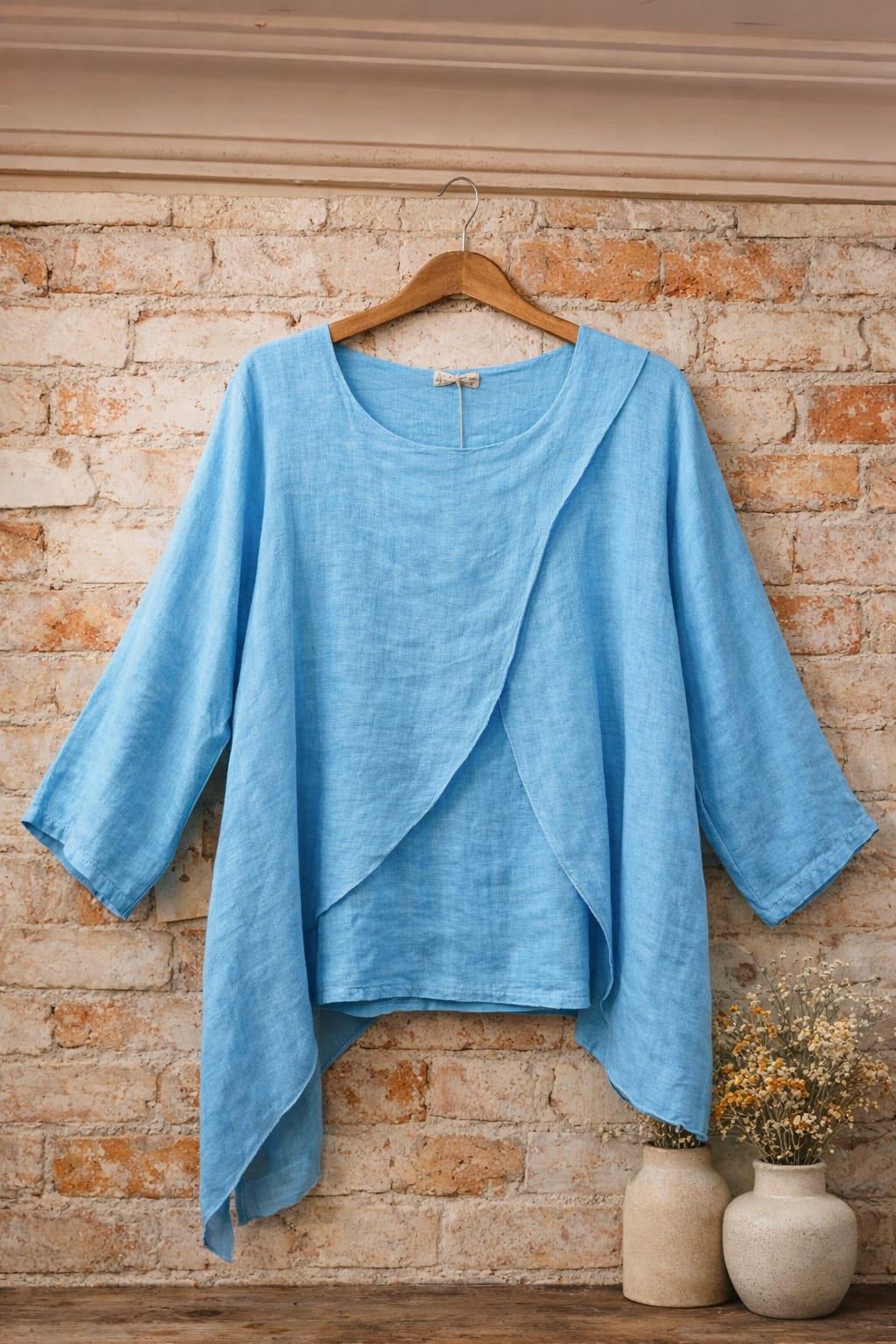 İtalyan Asimetrik Bluz 