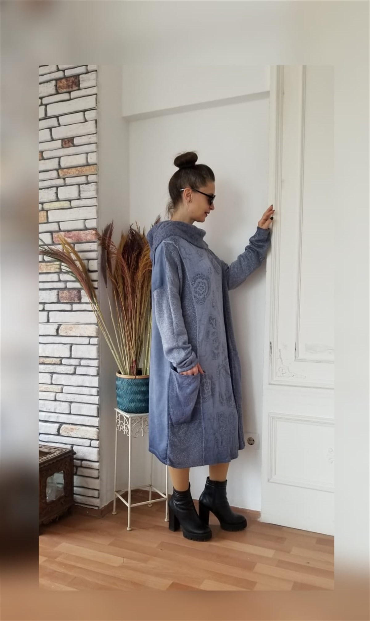 İtalyan Mavi Elbise