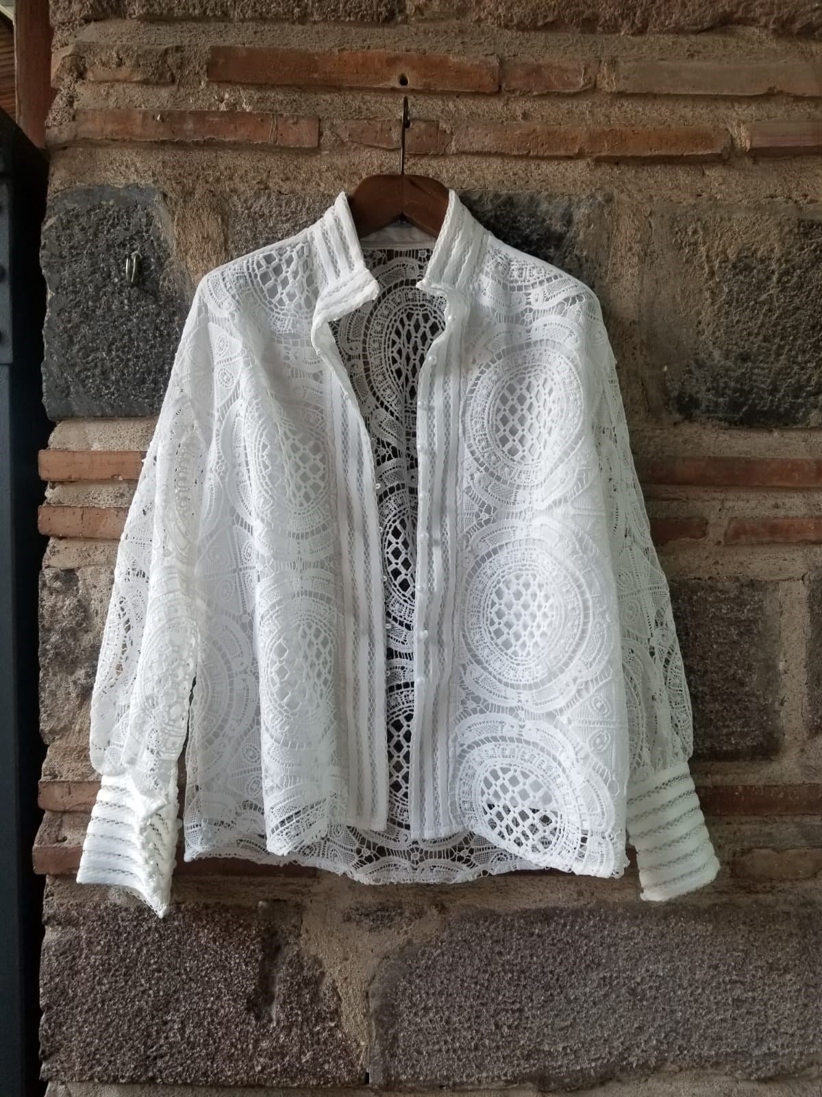 İtalyan önden düğmeli küpür ceket