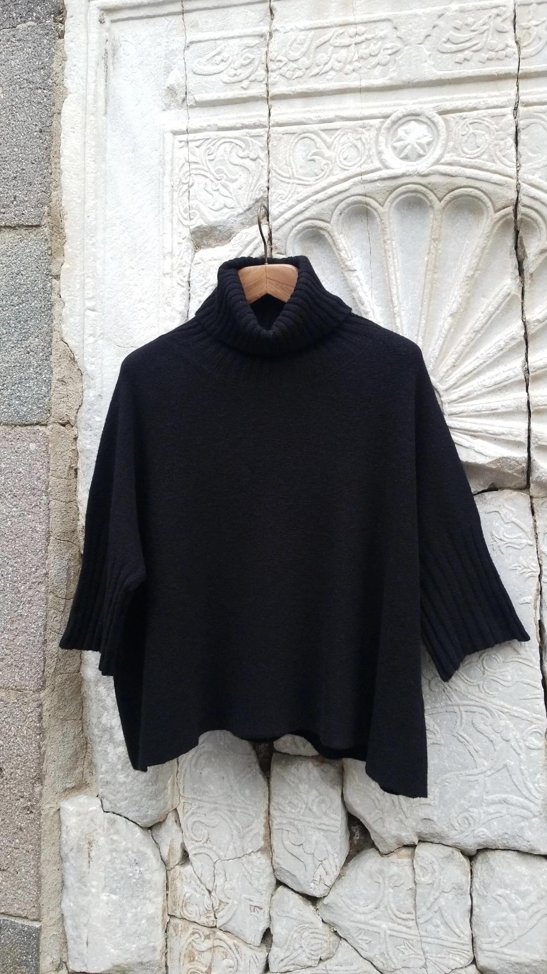 İtalyan Örme Triko Boğazlı Kazak