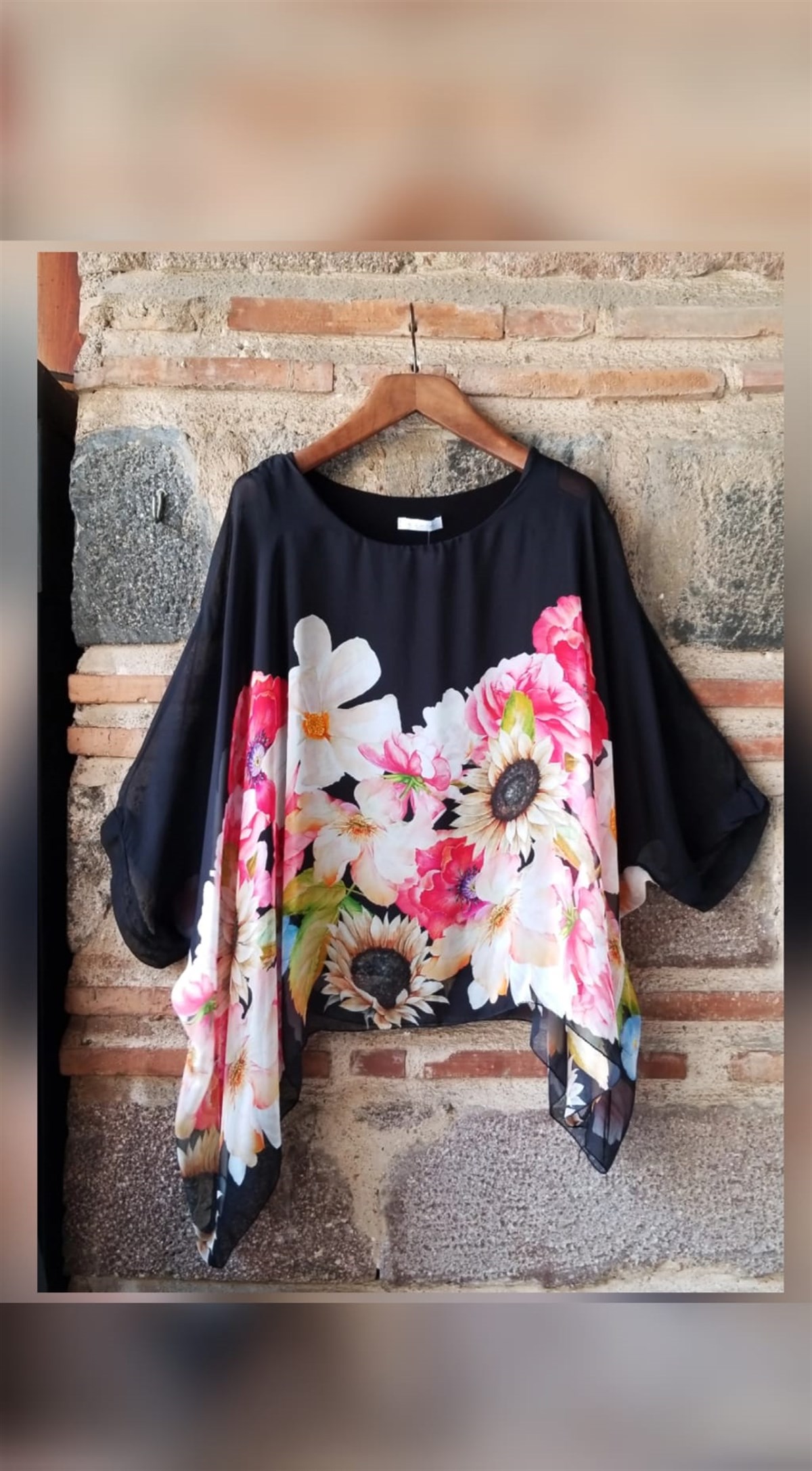 İtalyan Renkli İpek Bluz