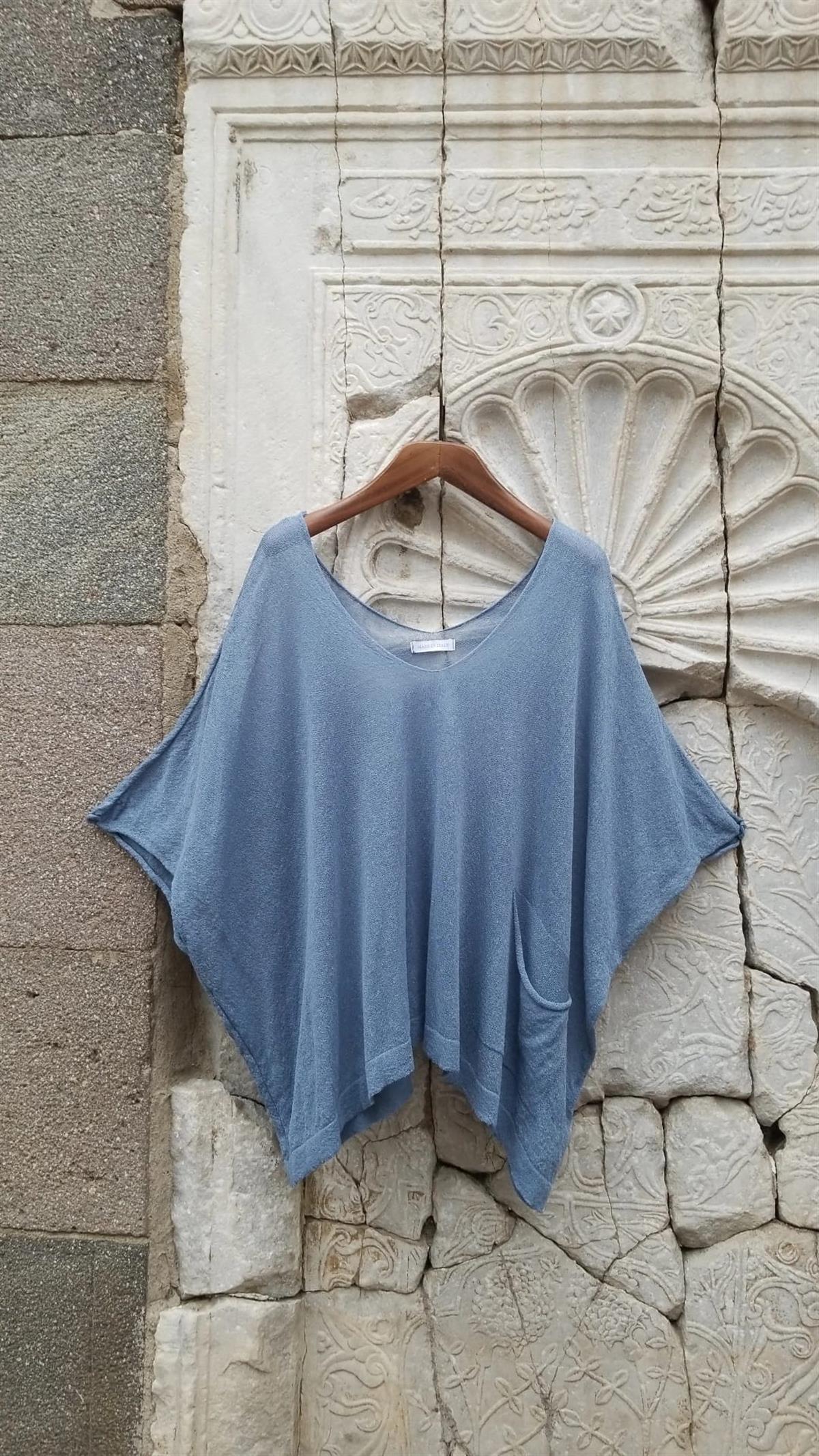 İTALYAN STANDART BEDEN MERSERİZE BLUZ