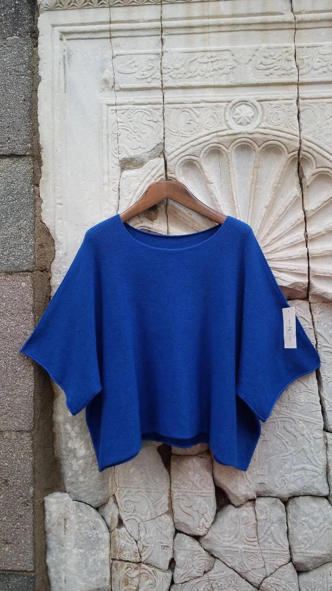 İtalyan Triko Örme Haki Kazak