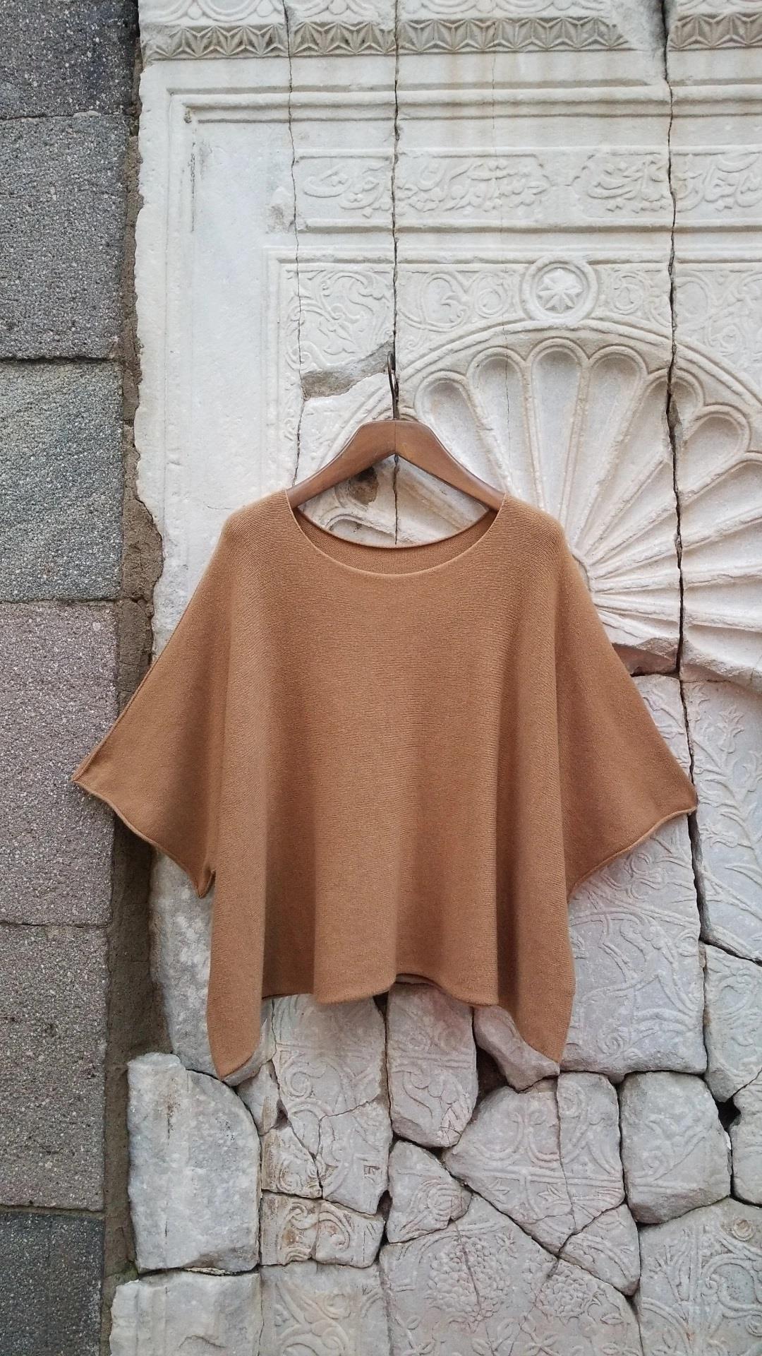 İtalyan Triko Örme Tarçın Kazak