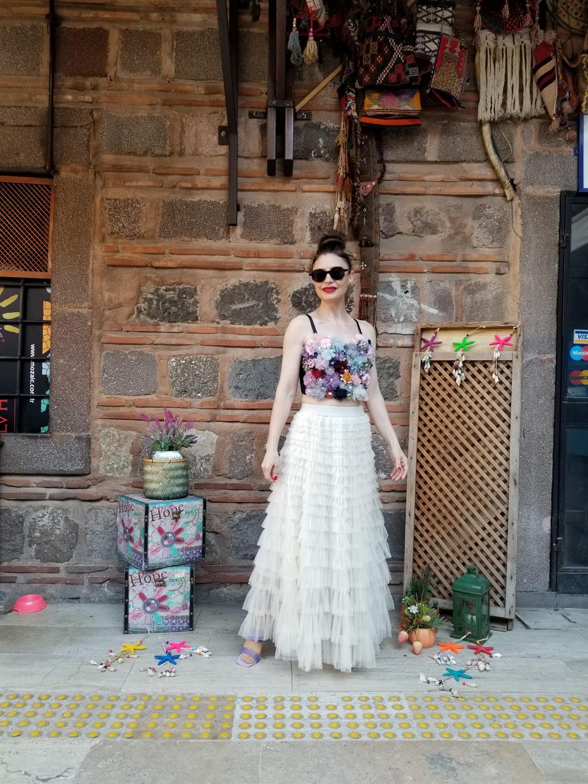 İTALYAN TÜL ETEK EKRU