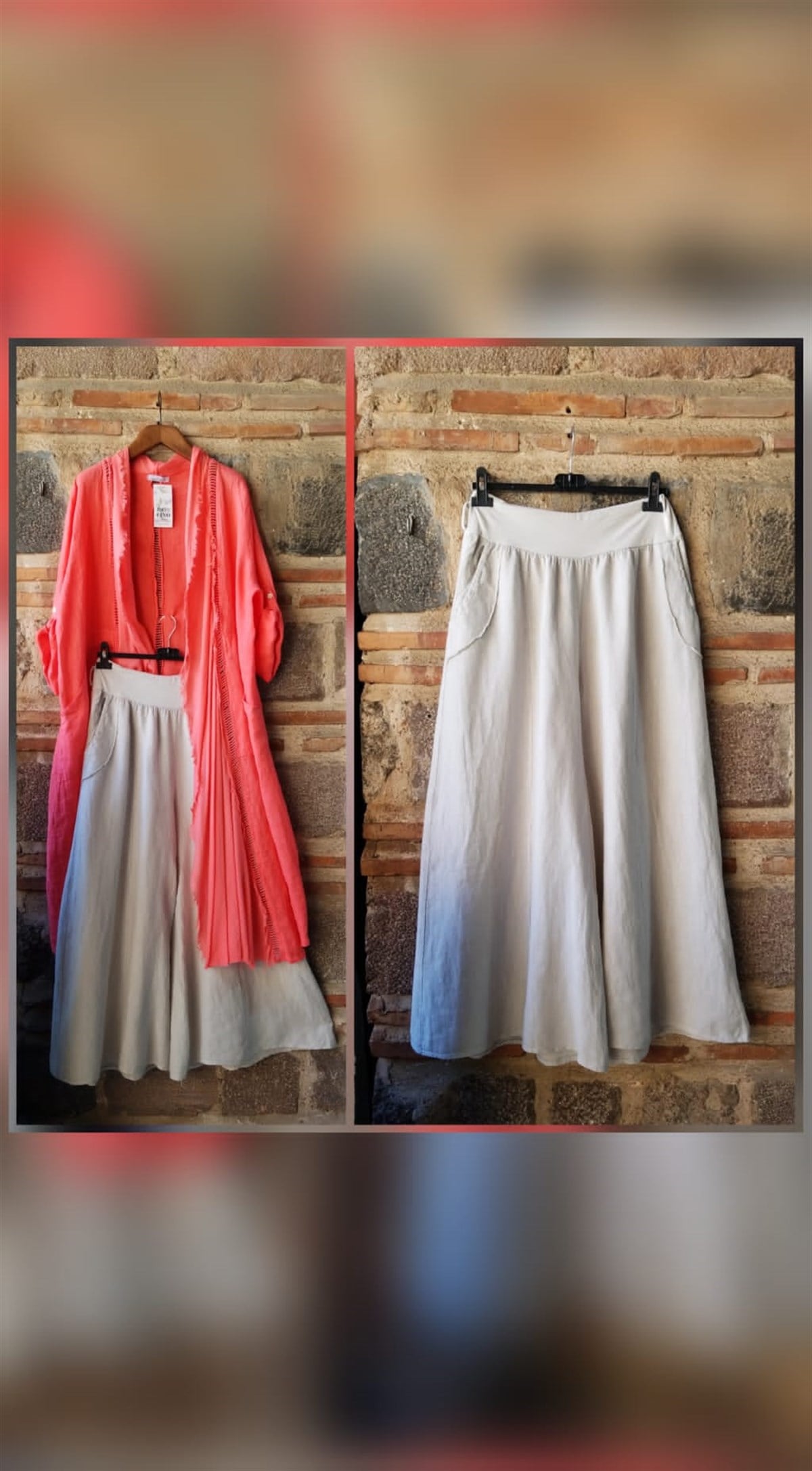 Keten kap keten pantolon