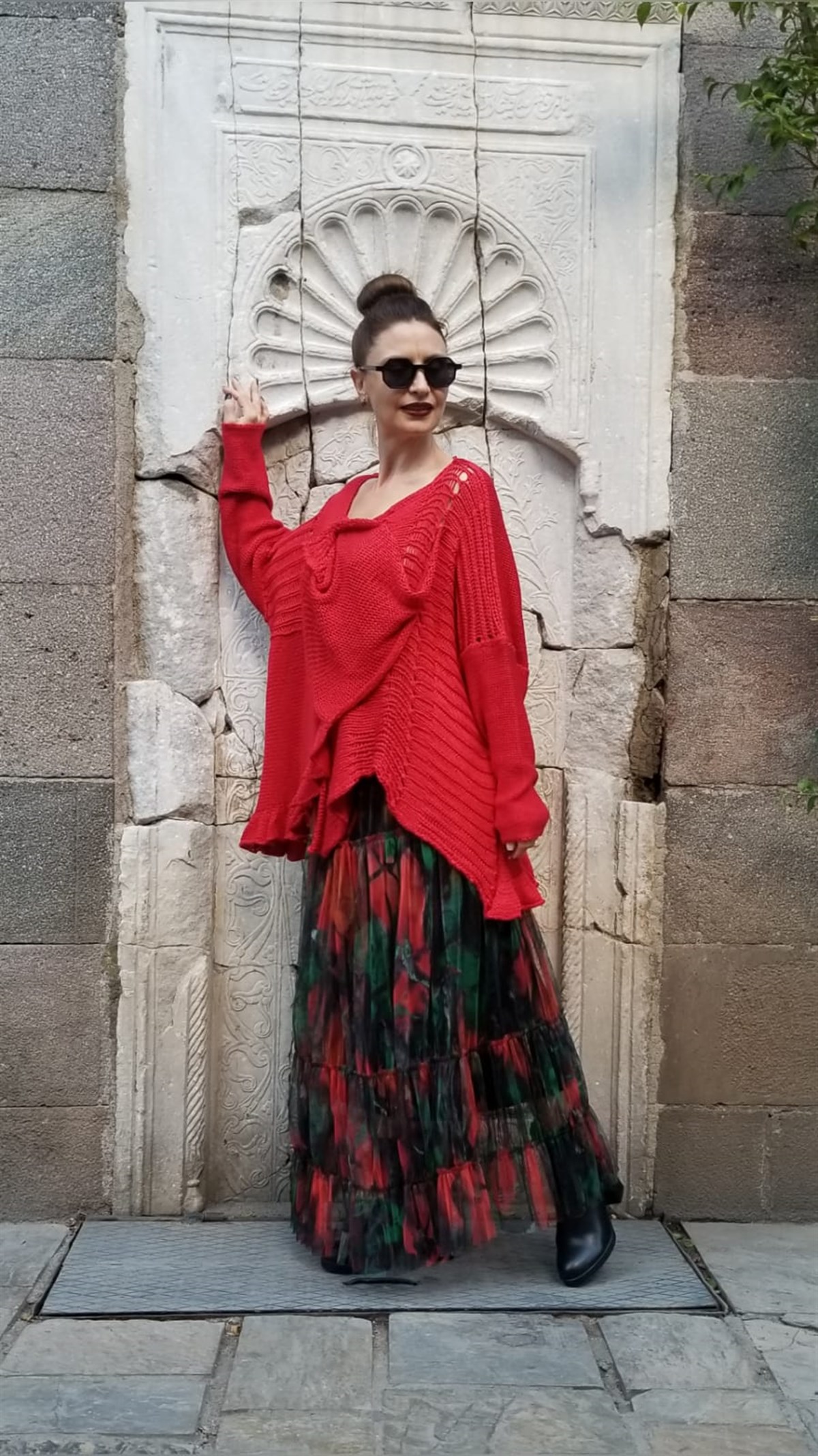 Kırmızı Merserize Bluz