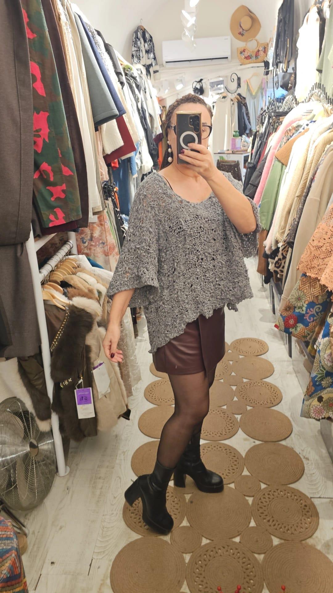 Koton ve akrilik karışımı makina örme  kazak