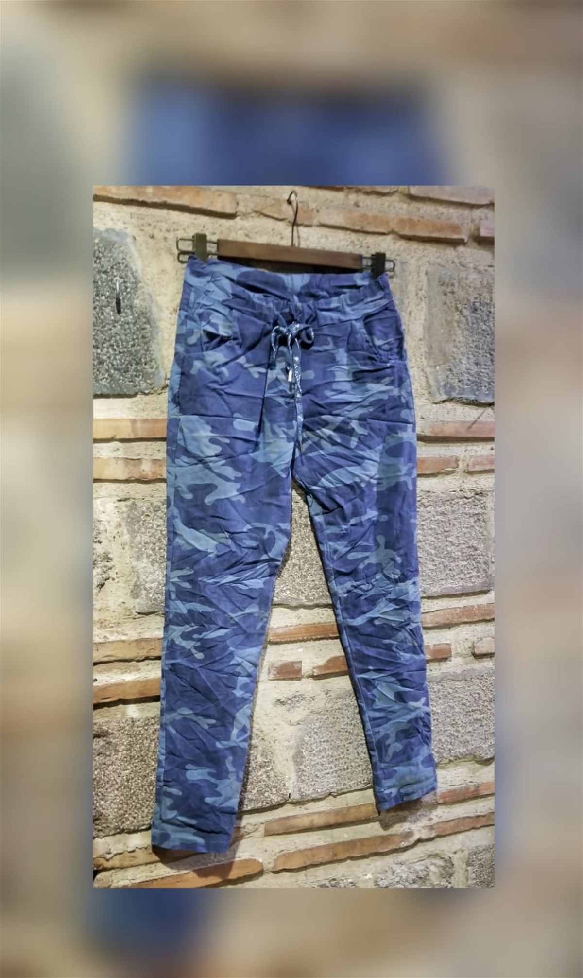 Mavi Kamuflaj Pantolon