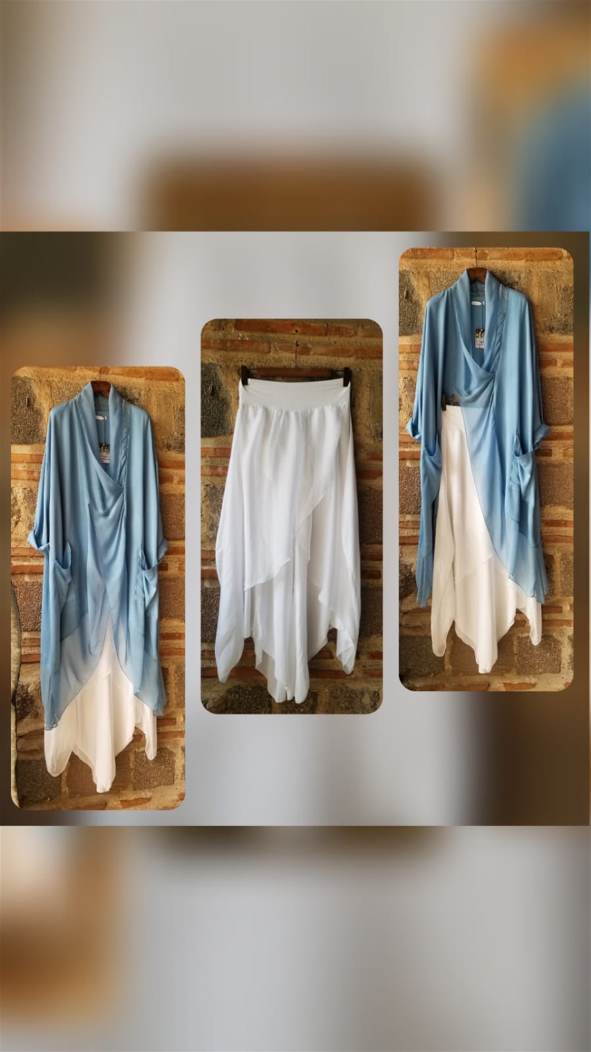 Mavi Venüs Tunik (Ön Kısmı İpek )