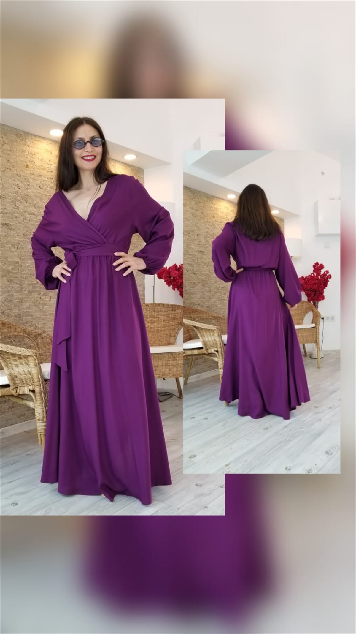 Mürdün Kruvaze Elbise