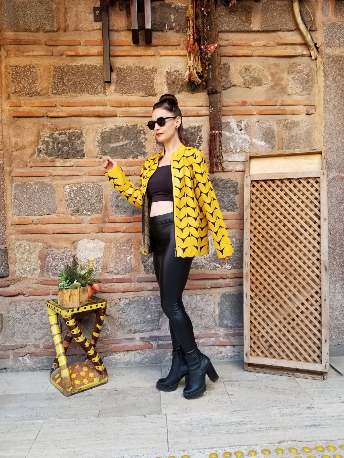 Orjinal Kuzu Derisi Tasarım Deri Ceket