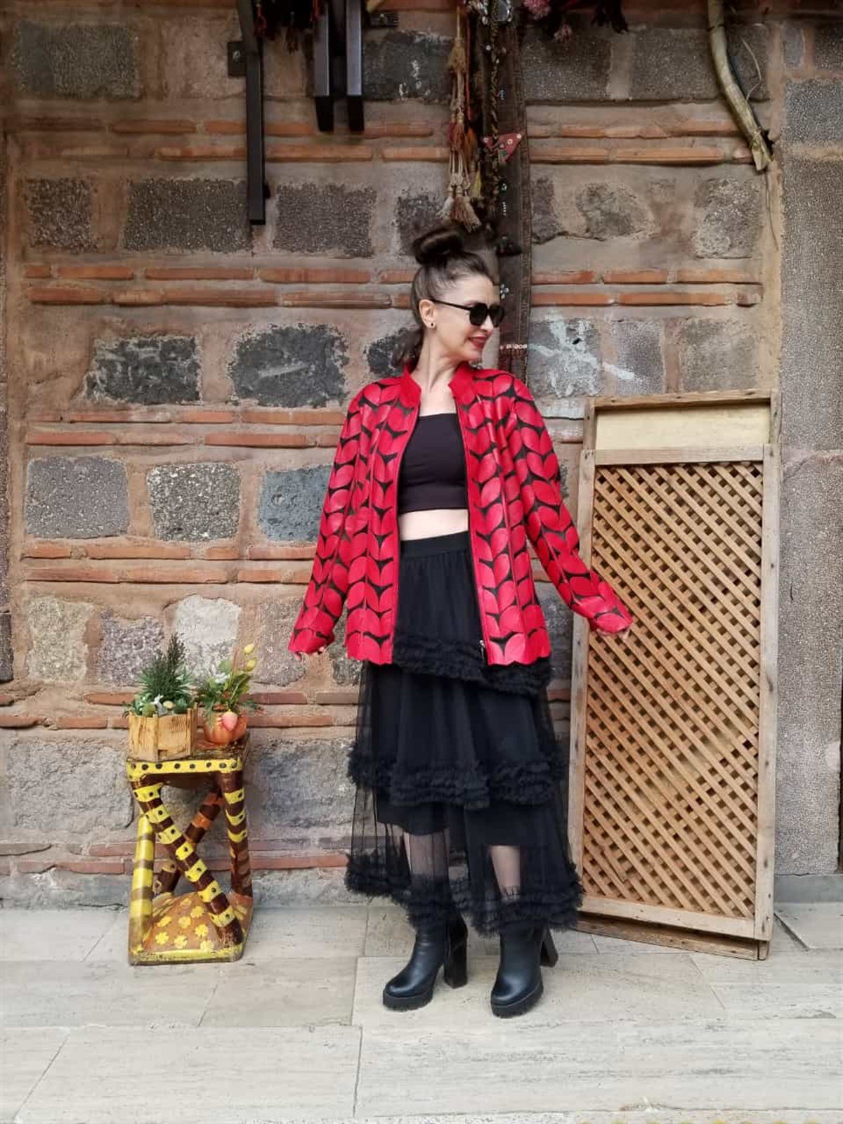 Orjinal Kuzu Derisi Tasarım Deri Ceket