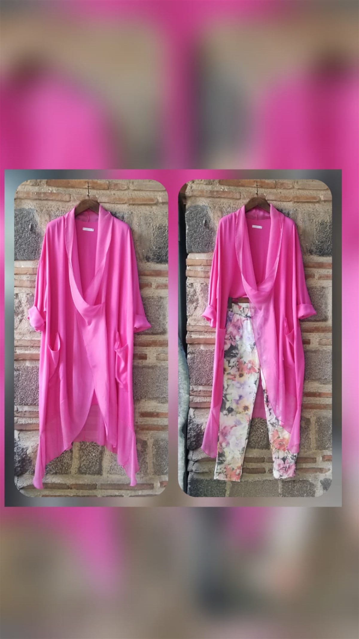 Pembe Venüs Tunik (Ön Kısmı İpek )