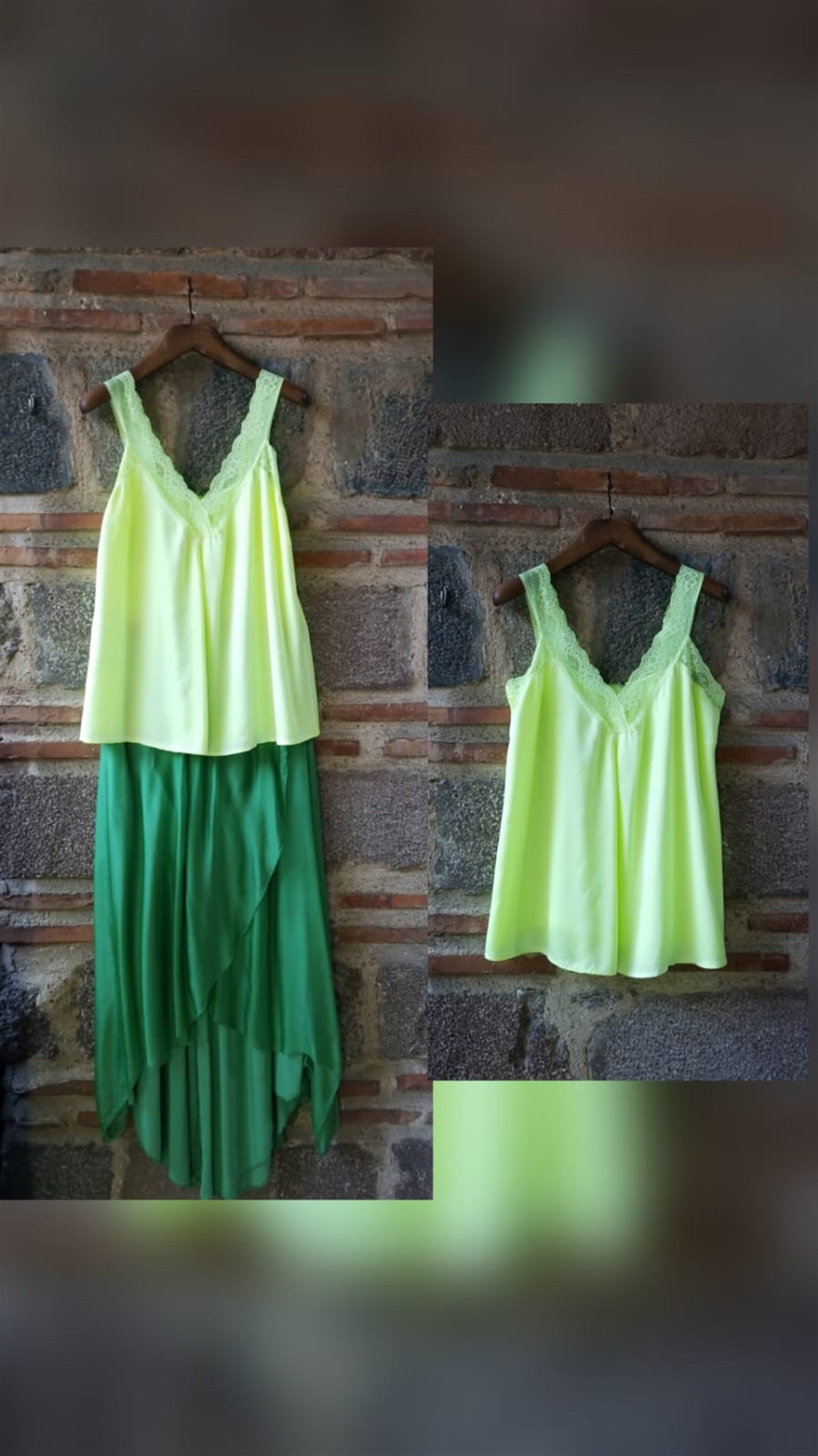 Sarı Dantel Detaylı Bluz