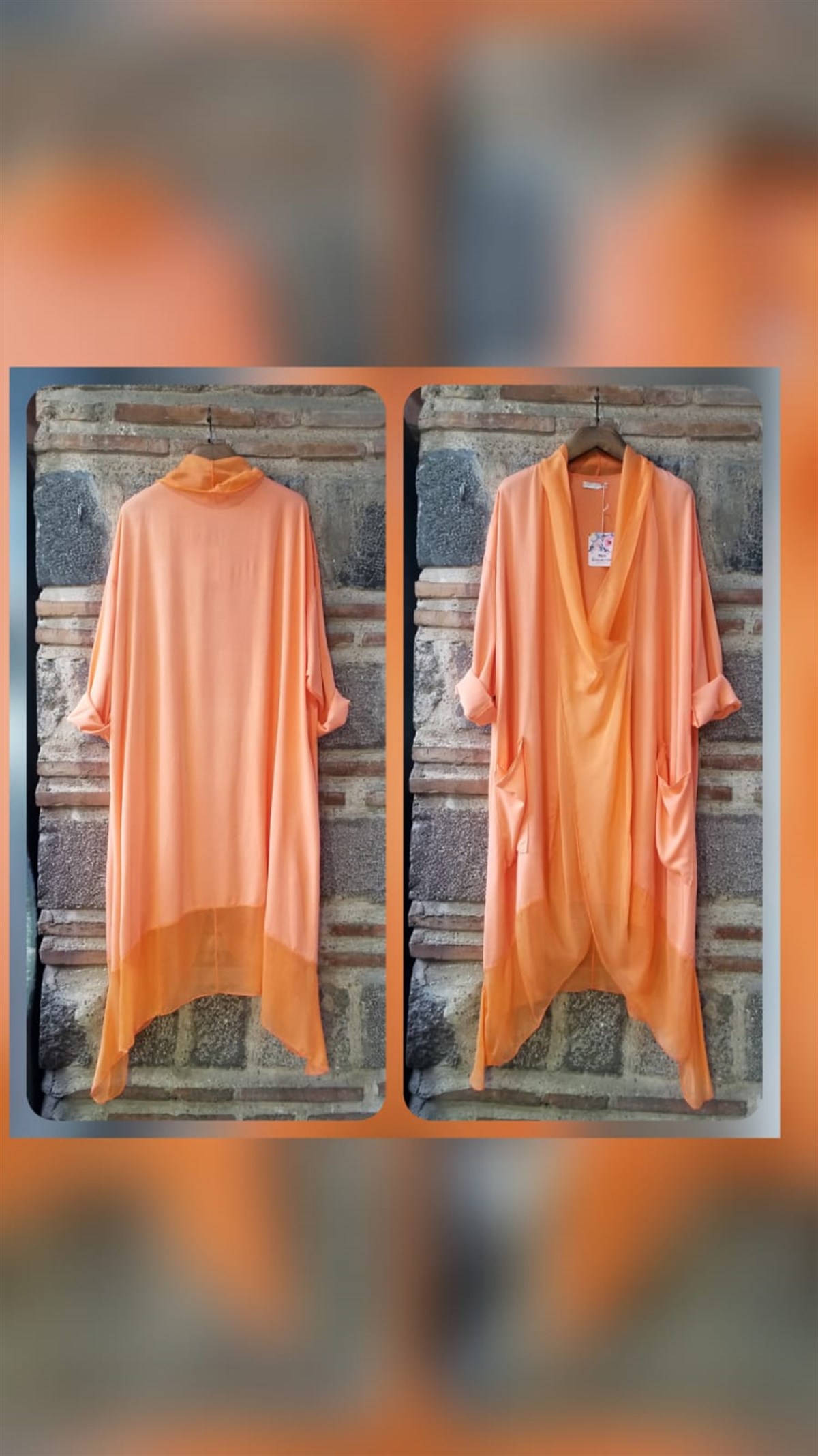 Somon Venüs Tunik (Ön Kısmı İpek )