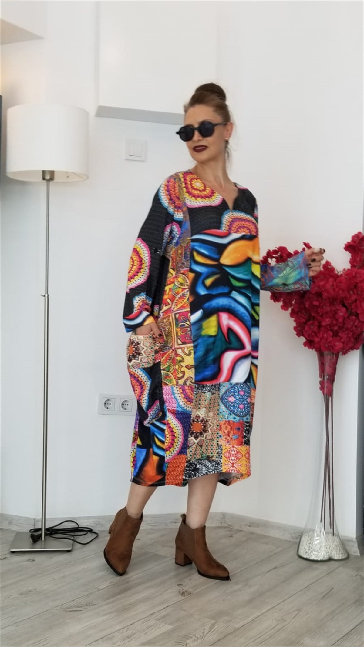 Triko Örme Kumaş Elbise