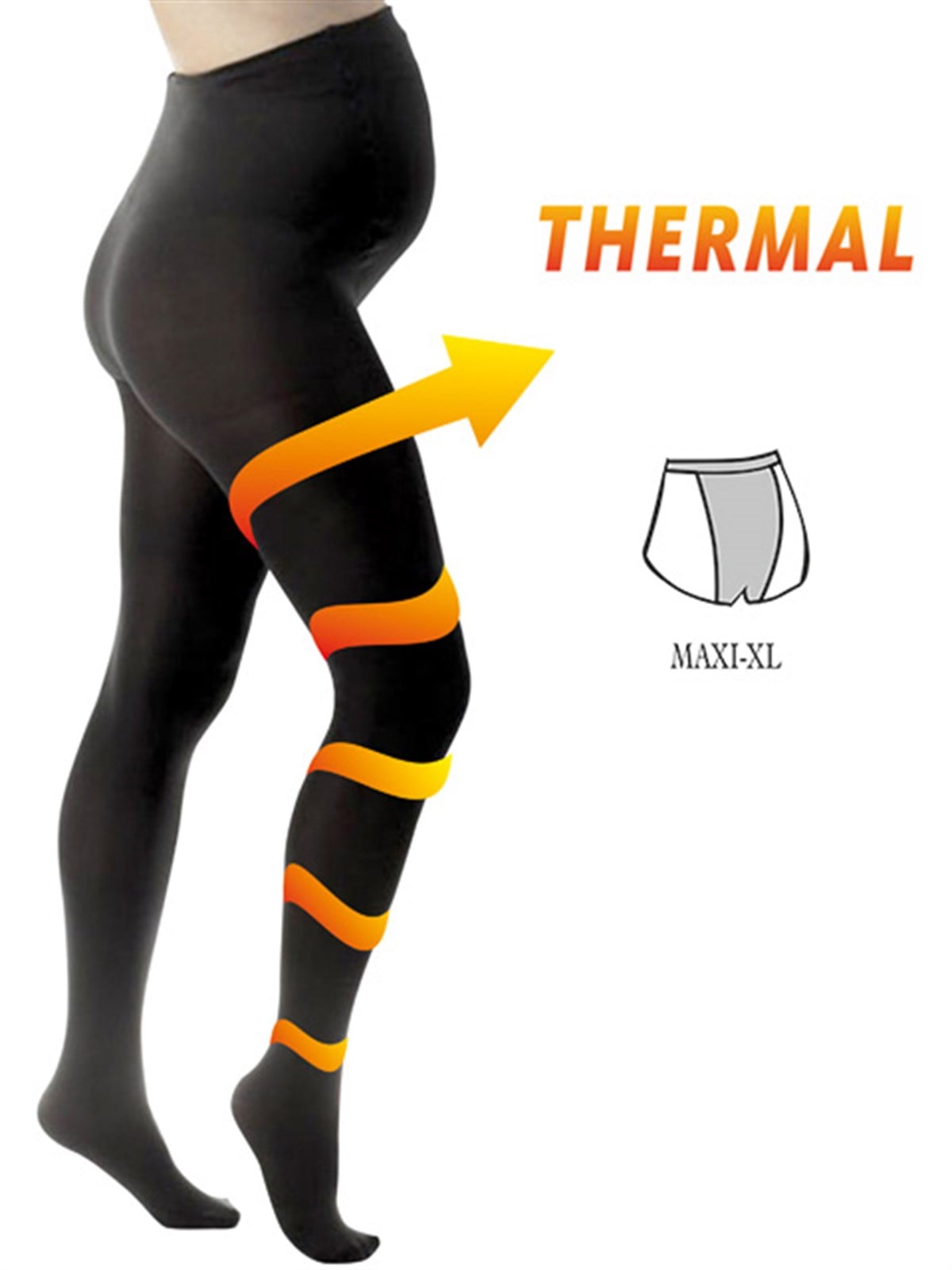 Hamile Thermal Külotlu Kadın Çorap -  Büyük Beden