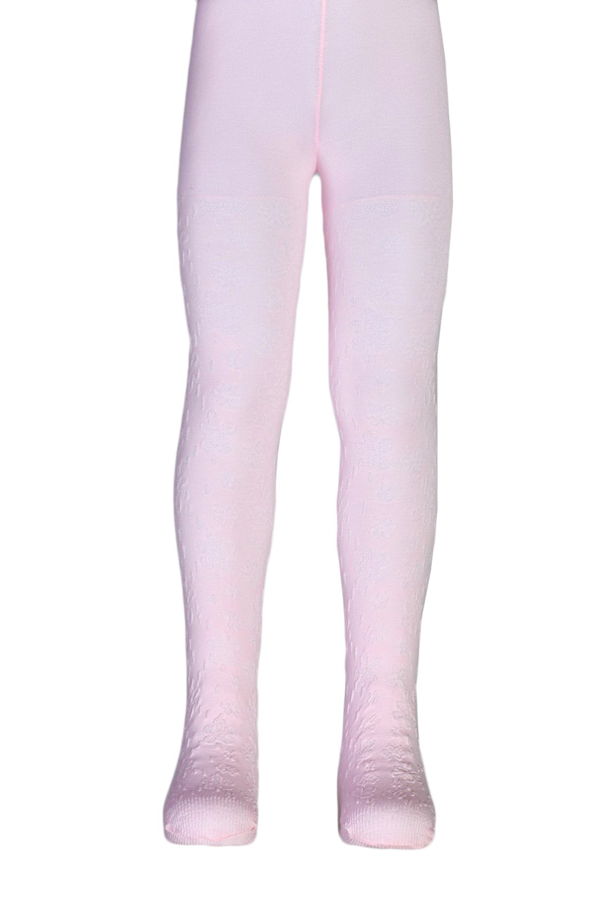Kız Çocuk Zeynep Desenli Cotton Külotlu Çorap - Pembe