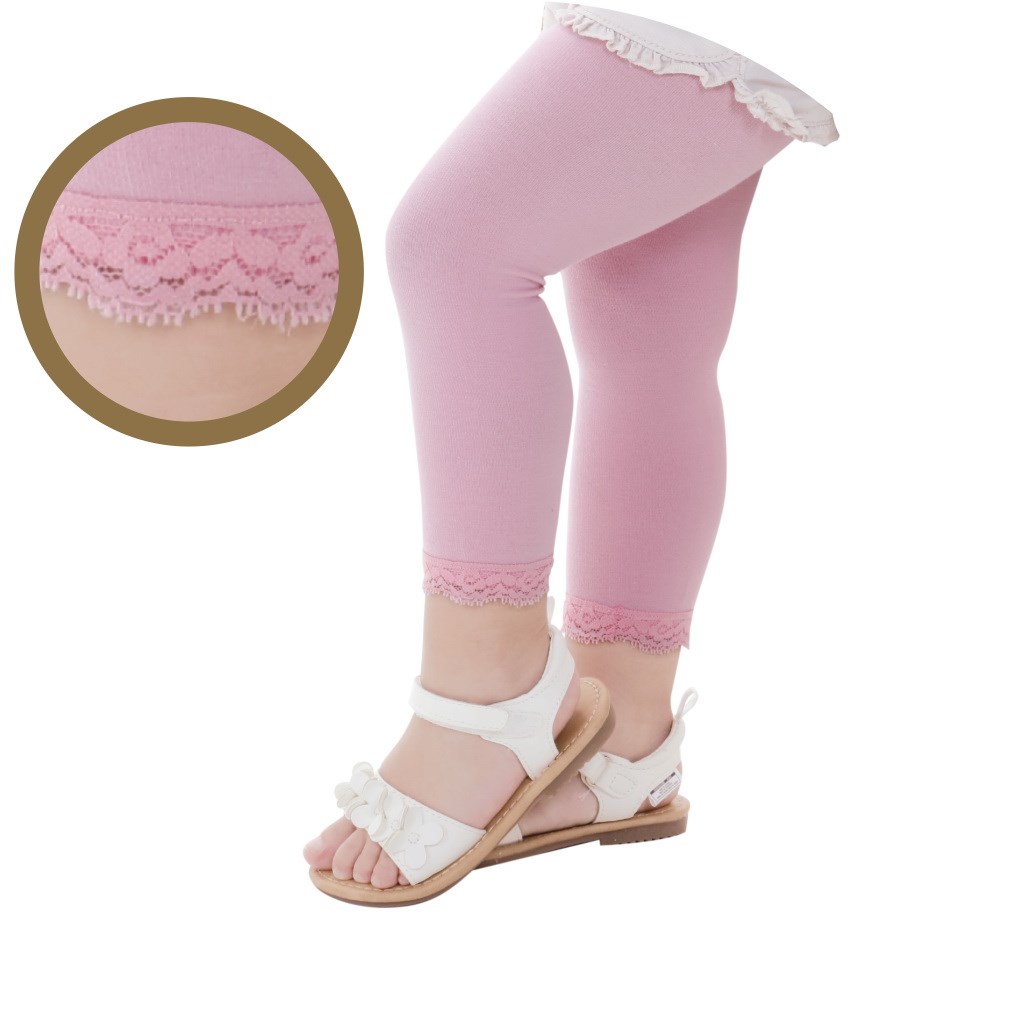Bebek Bileği Dantelli Cotton Tayt Çorap