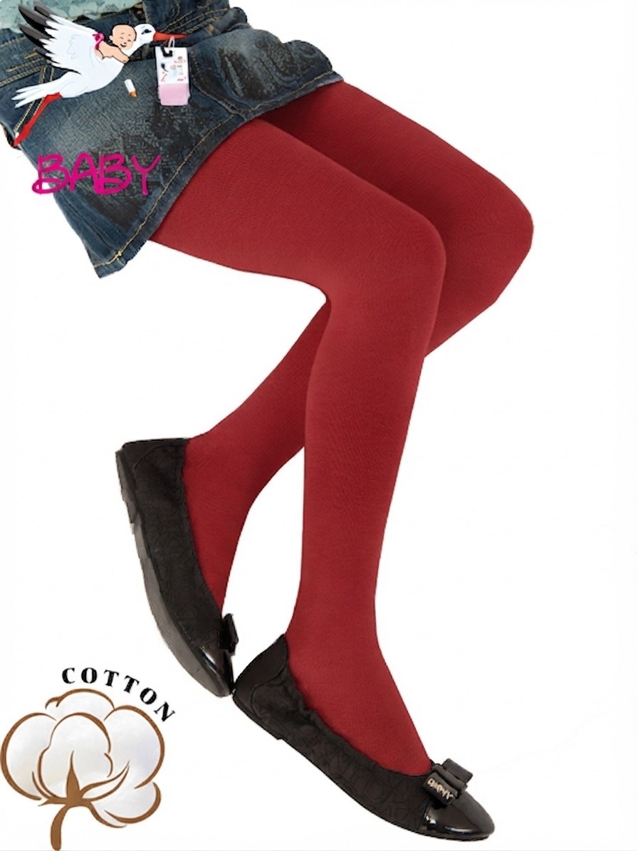 Bebek Cotton Külotlu Çorap - Kırmızı