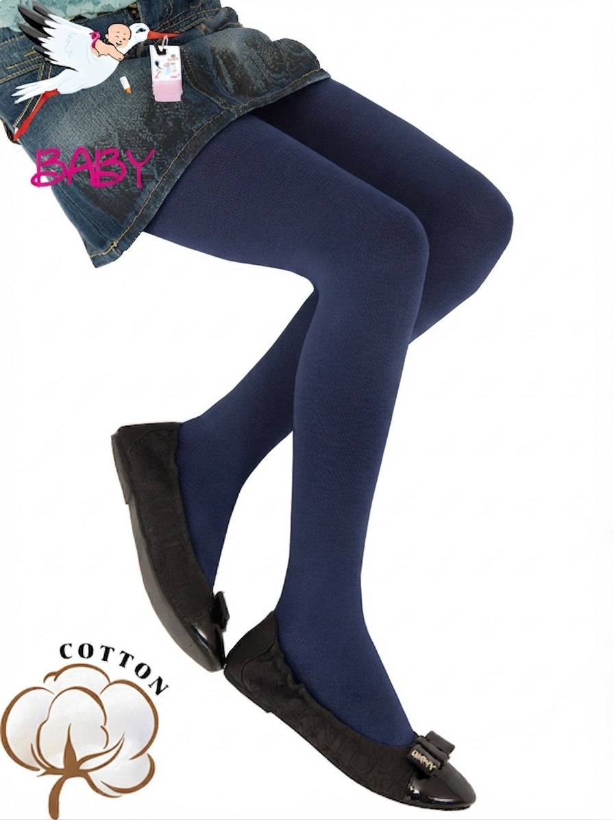 Bebek Cotton Külotlu Çorap - Lacivert