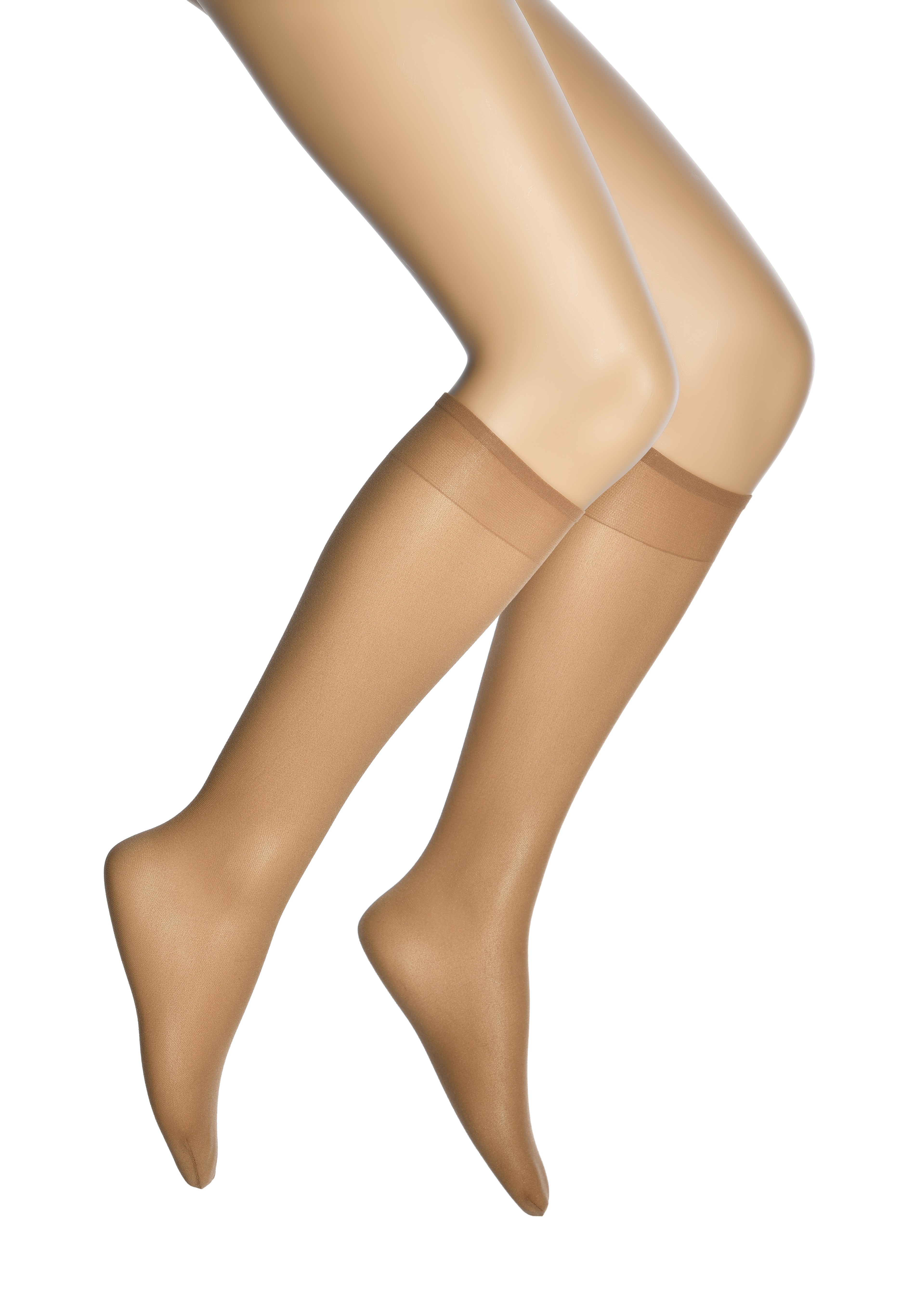 Kadın Great Fit - Kaçmaz (Non-Run) Dizaltı Çorap - Bronz
