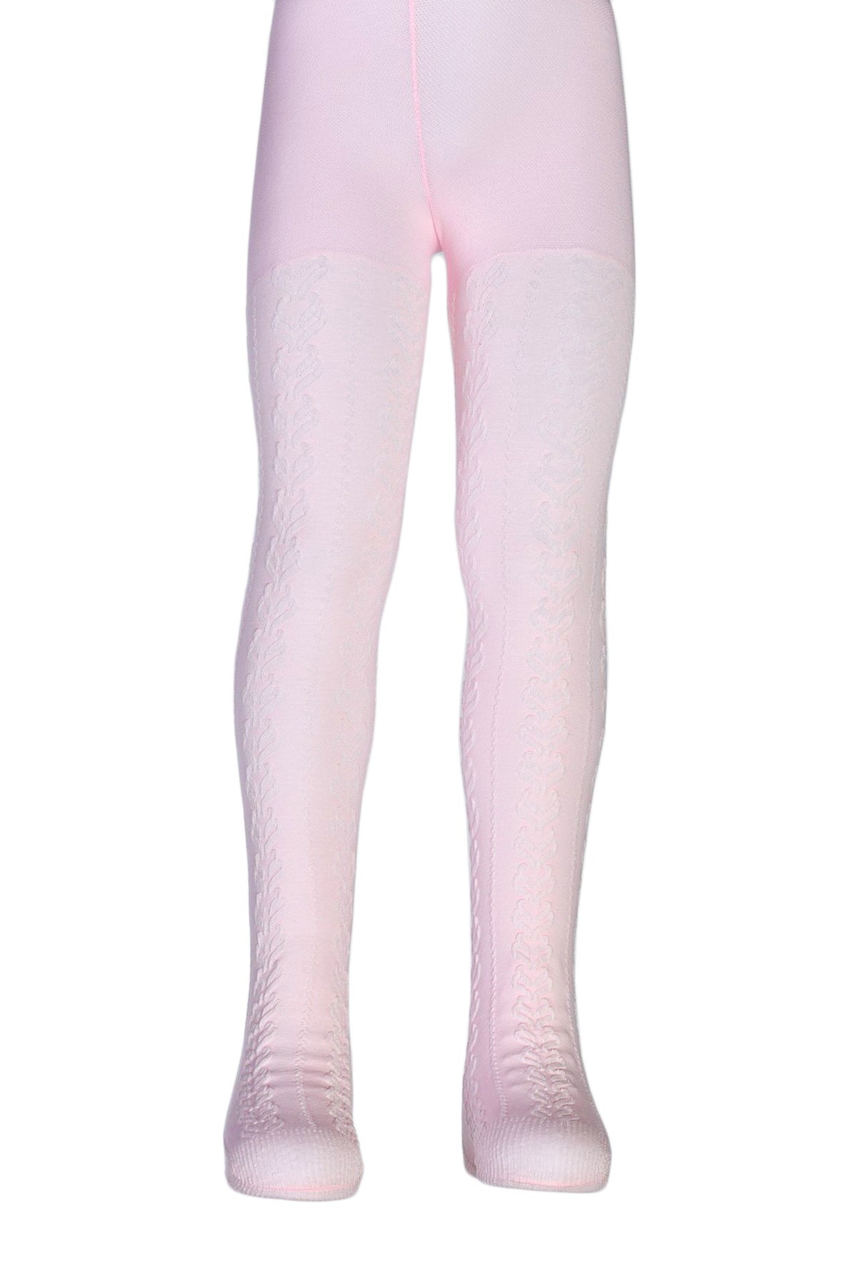 Kız Çocuk Ayşe Desenli Cotton Külotlu Çorap - Pembe