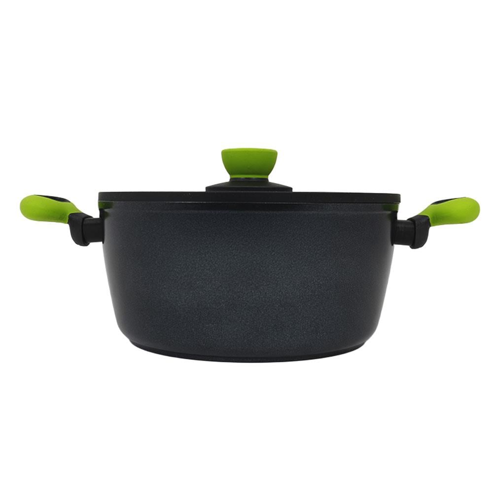 Leggno Colorgy Diamond Pro Derin Tencere 24 cm Yeşil Kulp
